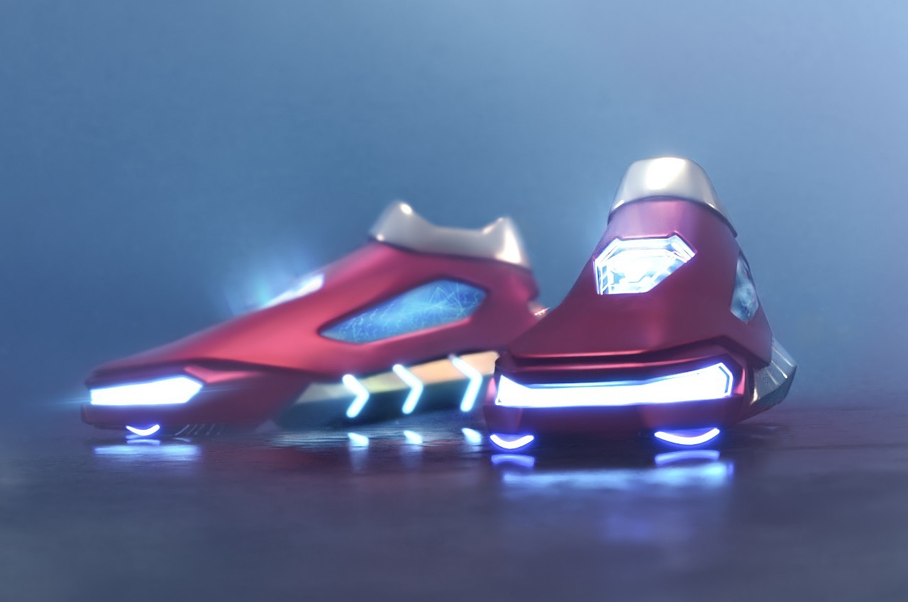 运动鞋，钢铁侠，未来感，产品设计，