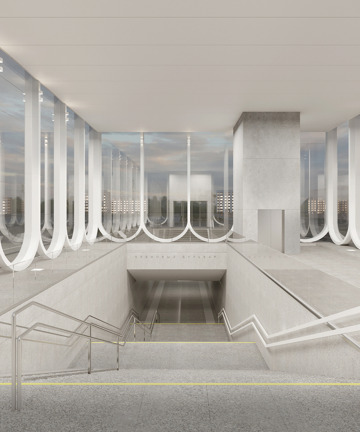 Klenovyi Bulvar，Metro Station，conceptual design，Architecture，