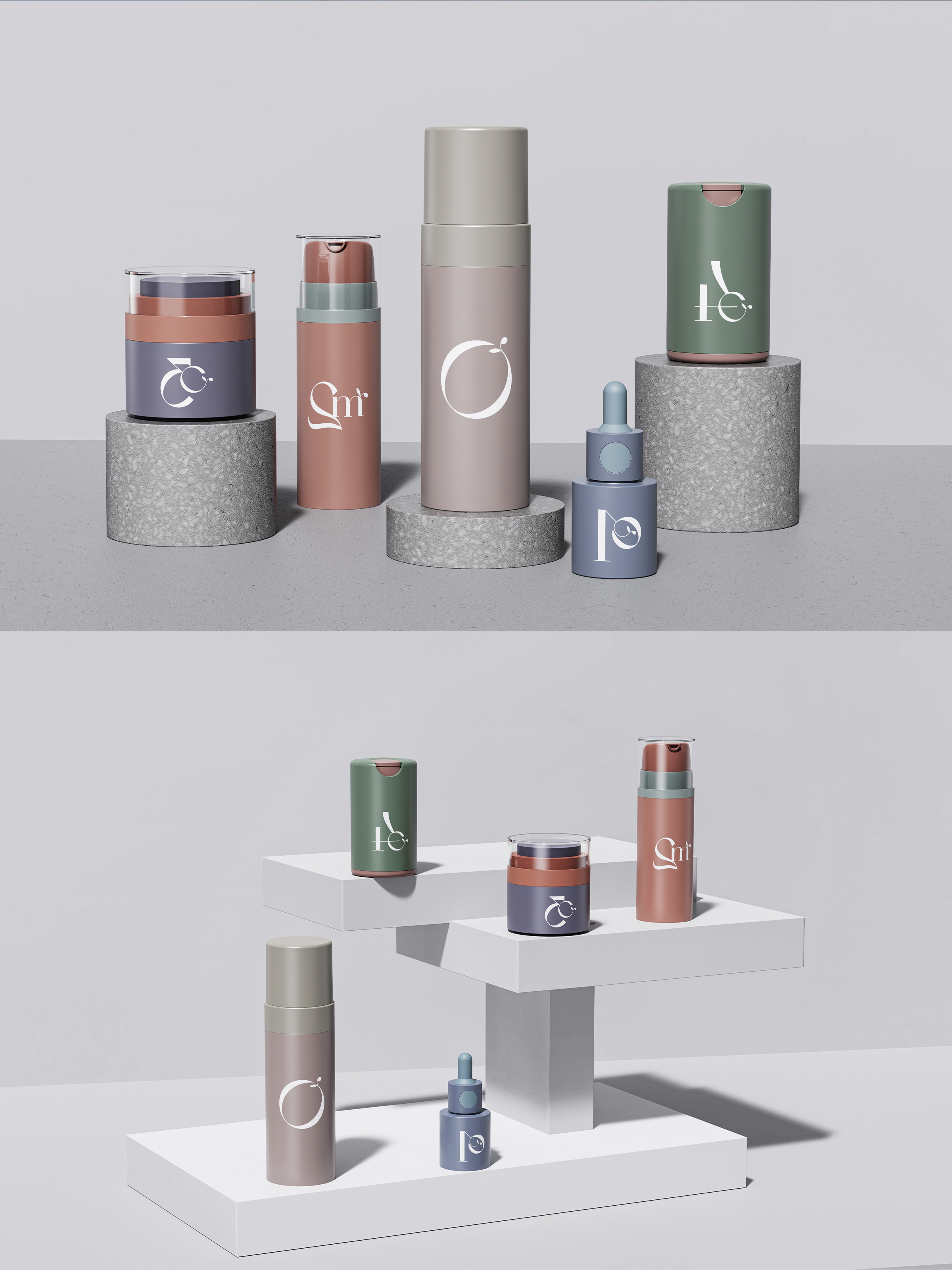 Skin Care Design，Cosmetic packaging，Medical beauty packaging，Efficacy of skin care，If award winning works，packing design，Molandi Packaging，New consumption，