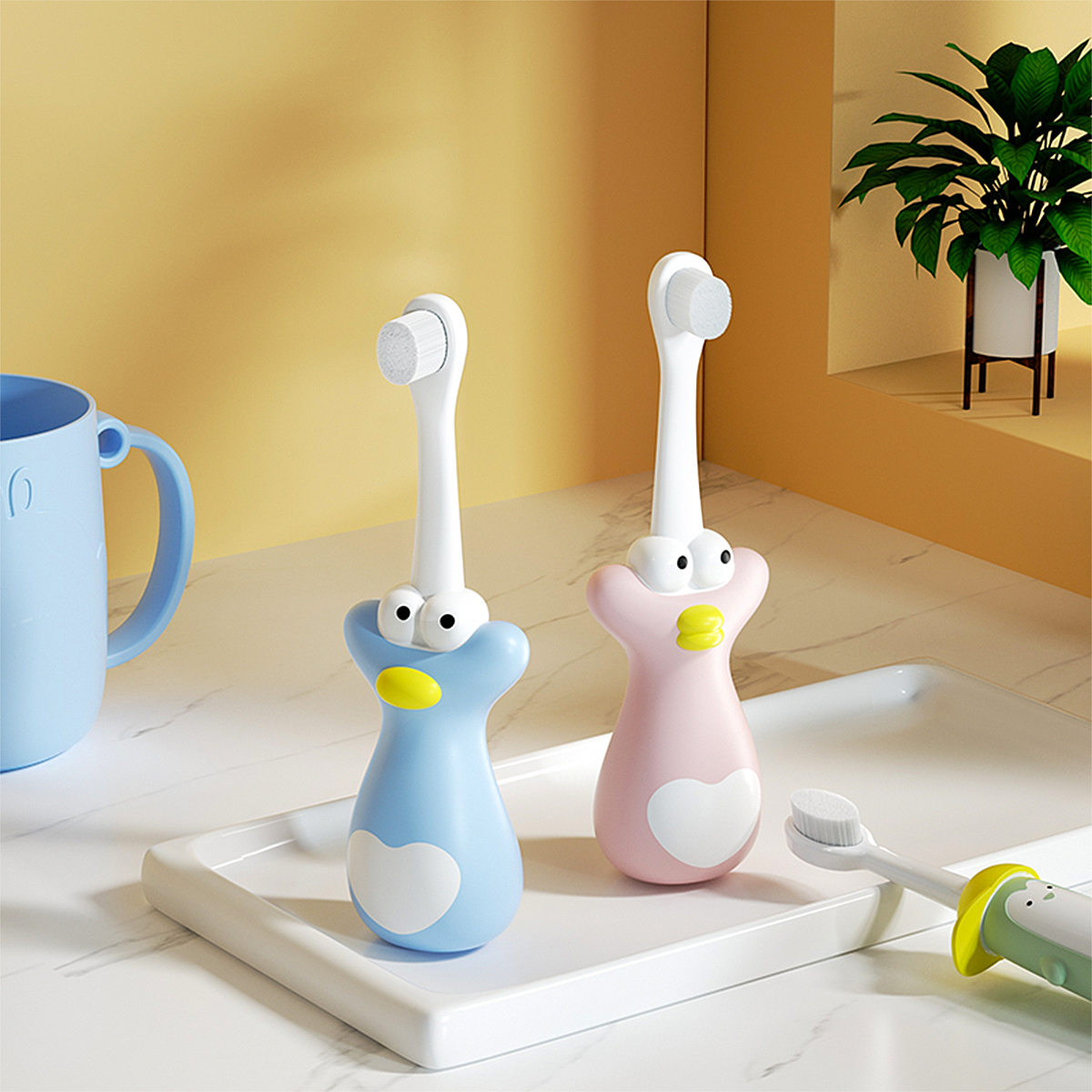 children，toothbrush，Mother and baby，Wan Mao Brush，Milk toothbrush，brush one 's teeth，clean，brush，