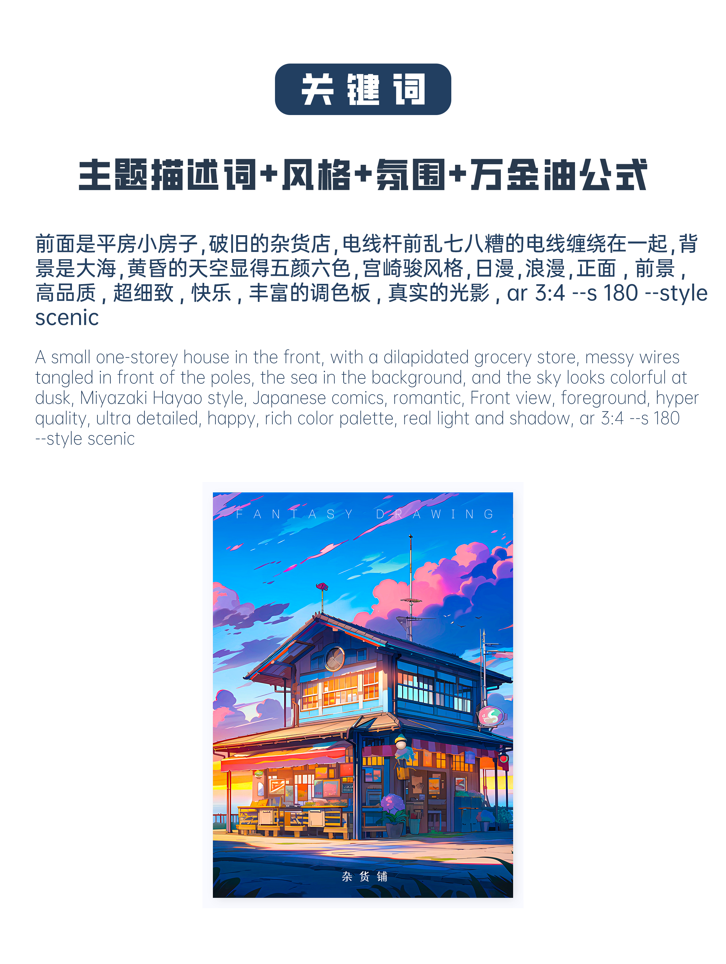 midjourney，Illustration，cartoon，AICG，artificial intelligence，Hayao Miyazaki，Midjourney keywords，prompt，