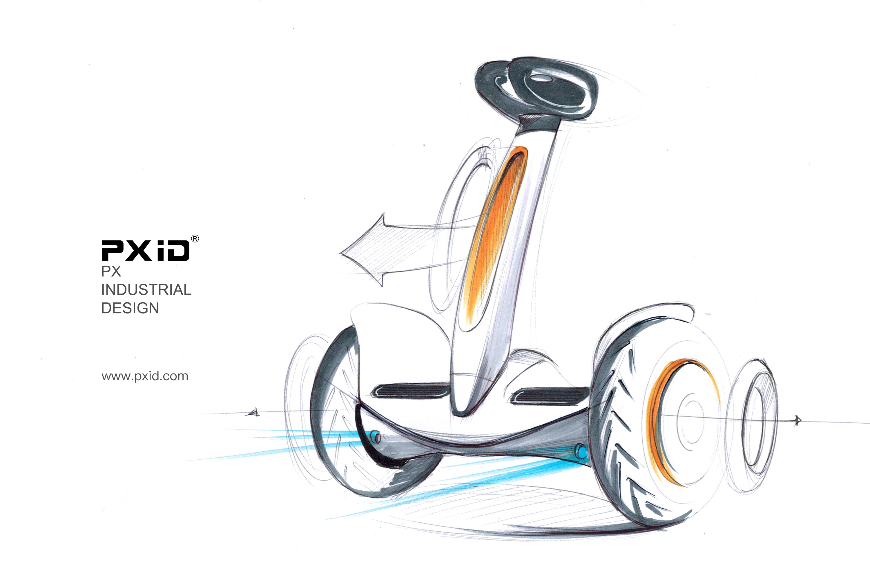 Design of electric scooter，Scooter design，Balance car design，Design of walking tools for the elderly，pxid，Product oriented industrial design，