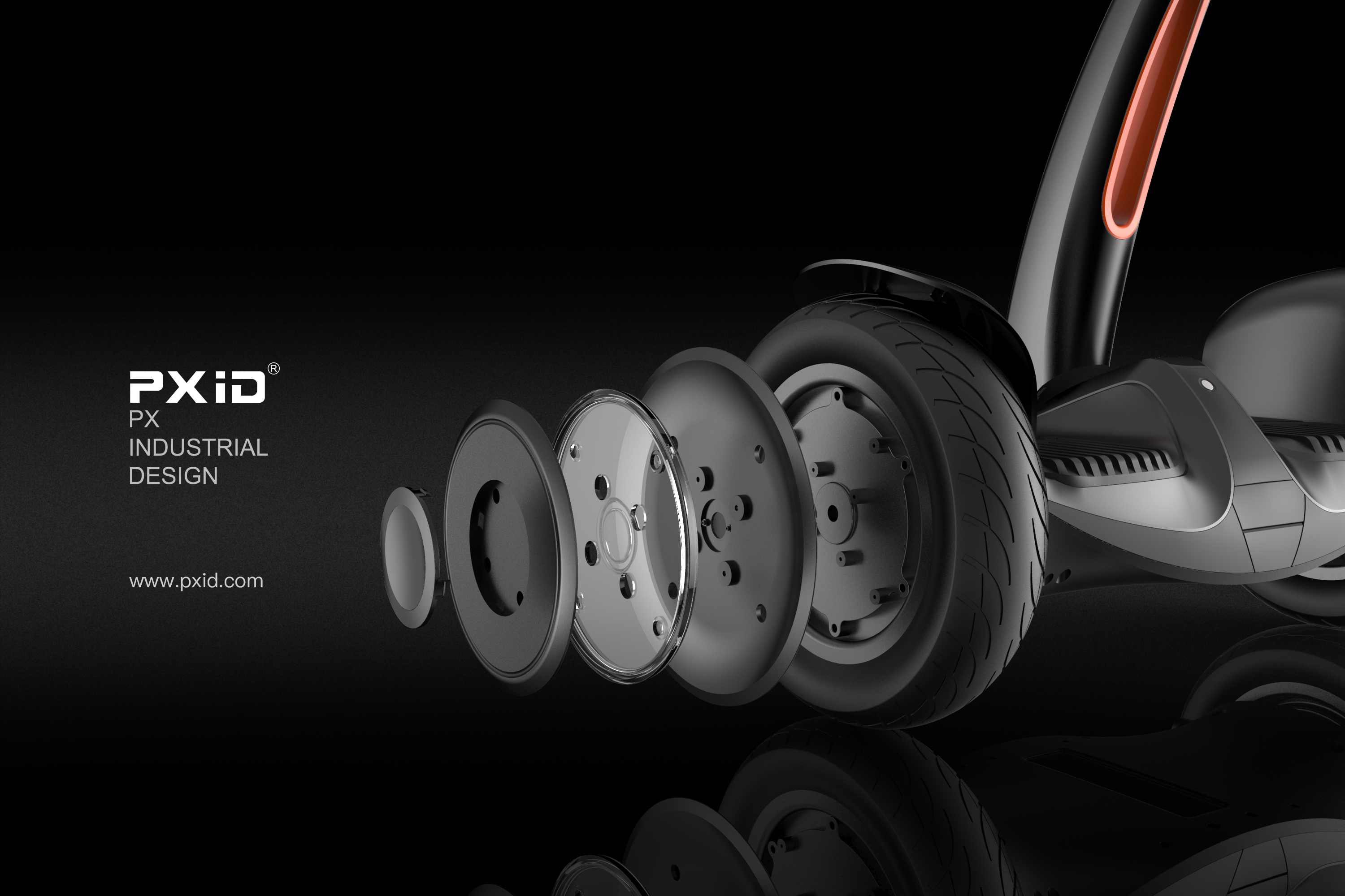 Design of electric scooter，Scooter design，Balance car design，Design of walking tools for the elderly，pxid，Product oriented industrial design，