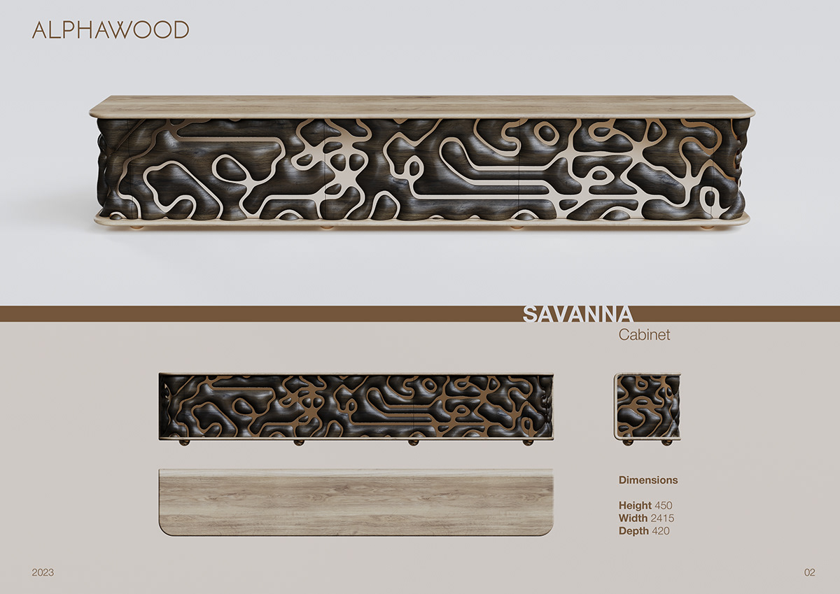 Savanna Cabinet，furniture，originality，ALPHAWOOD，