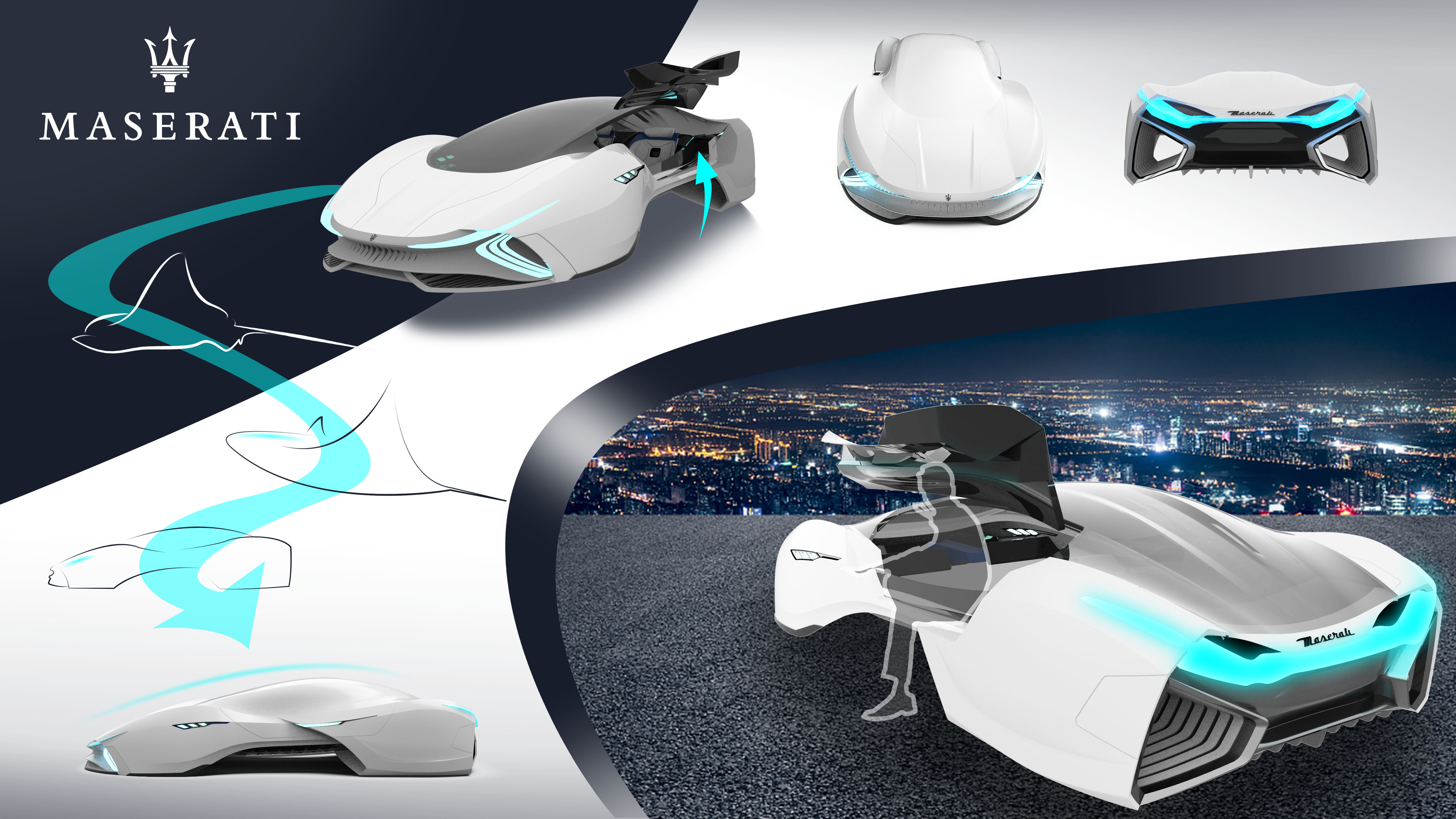玛莎拉蒂概念车外观造型设计