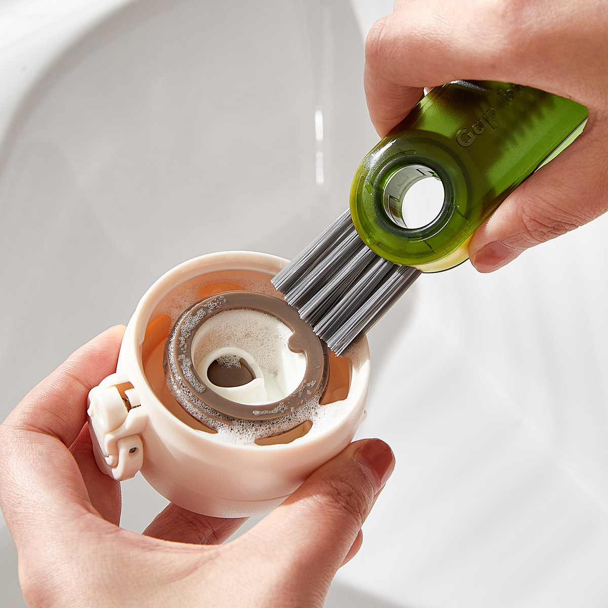 Cup brush，Household products，Creative design，Cup cleaning brush，