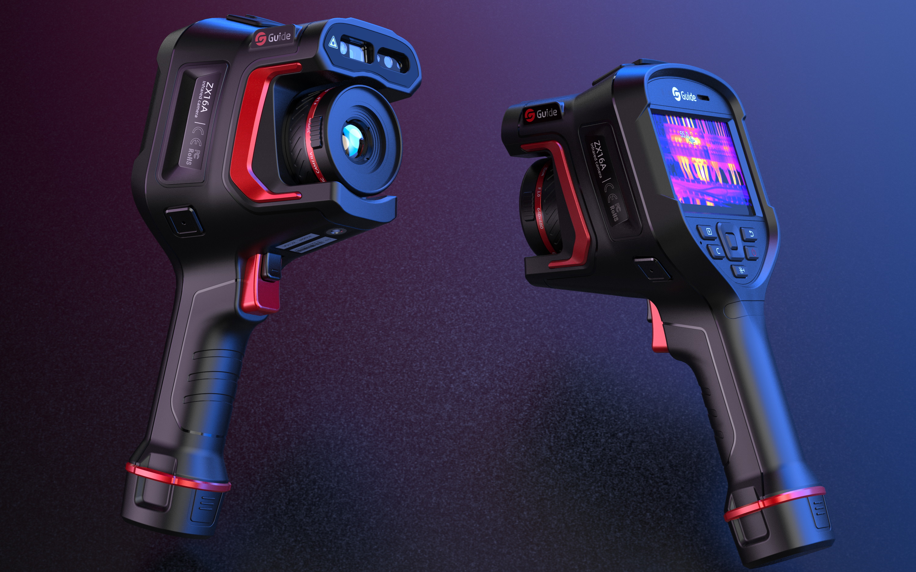 Infrared thermal imager，Hand self-focusing，