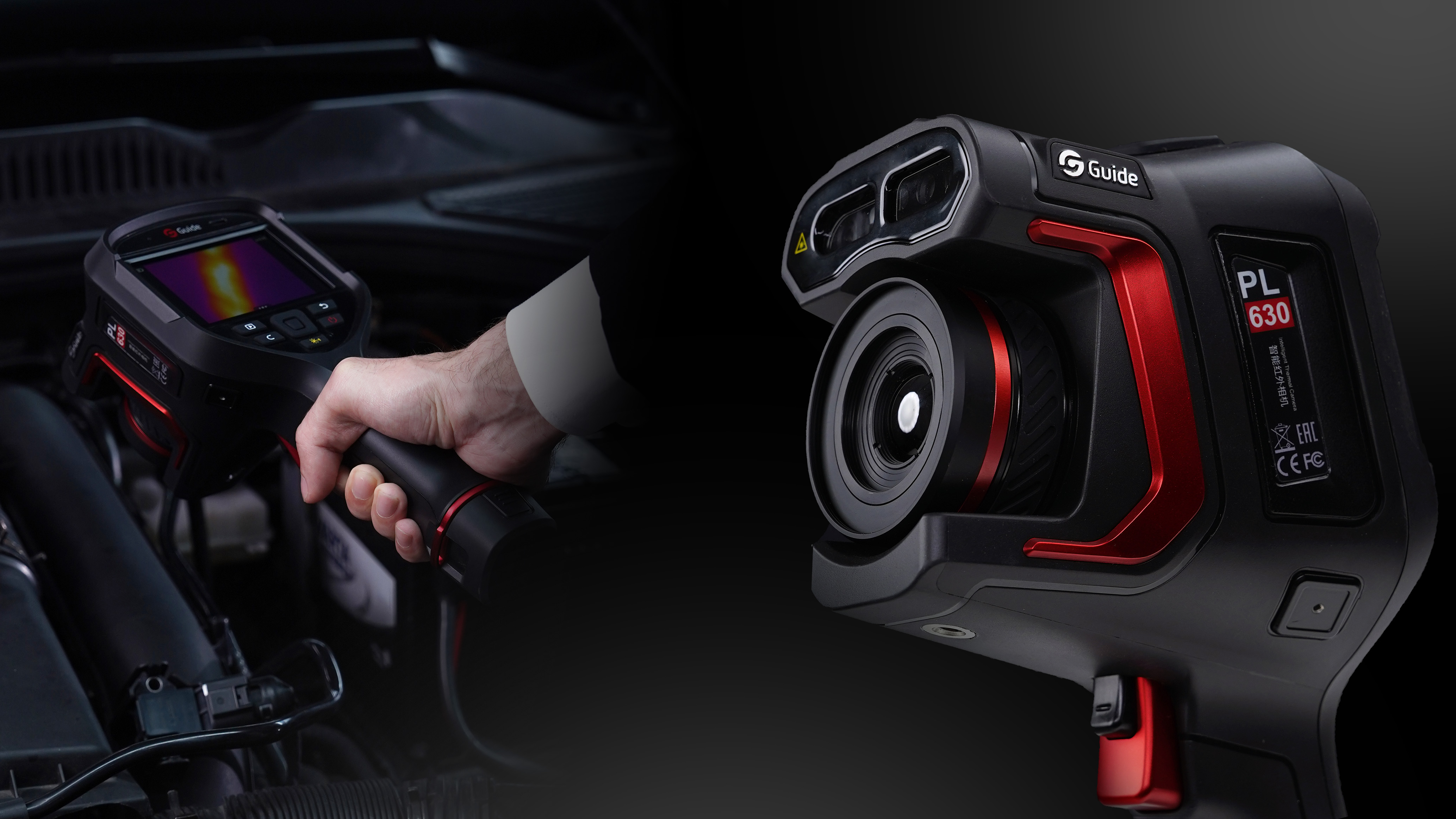 Infrared thermal imager，Hand self-focusing，