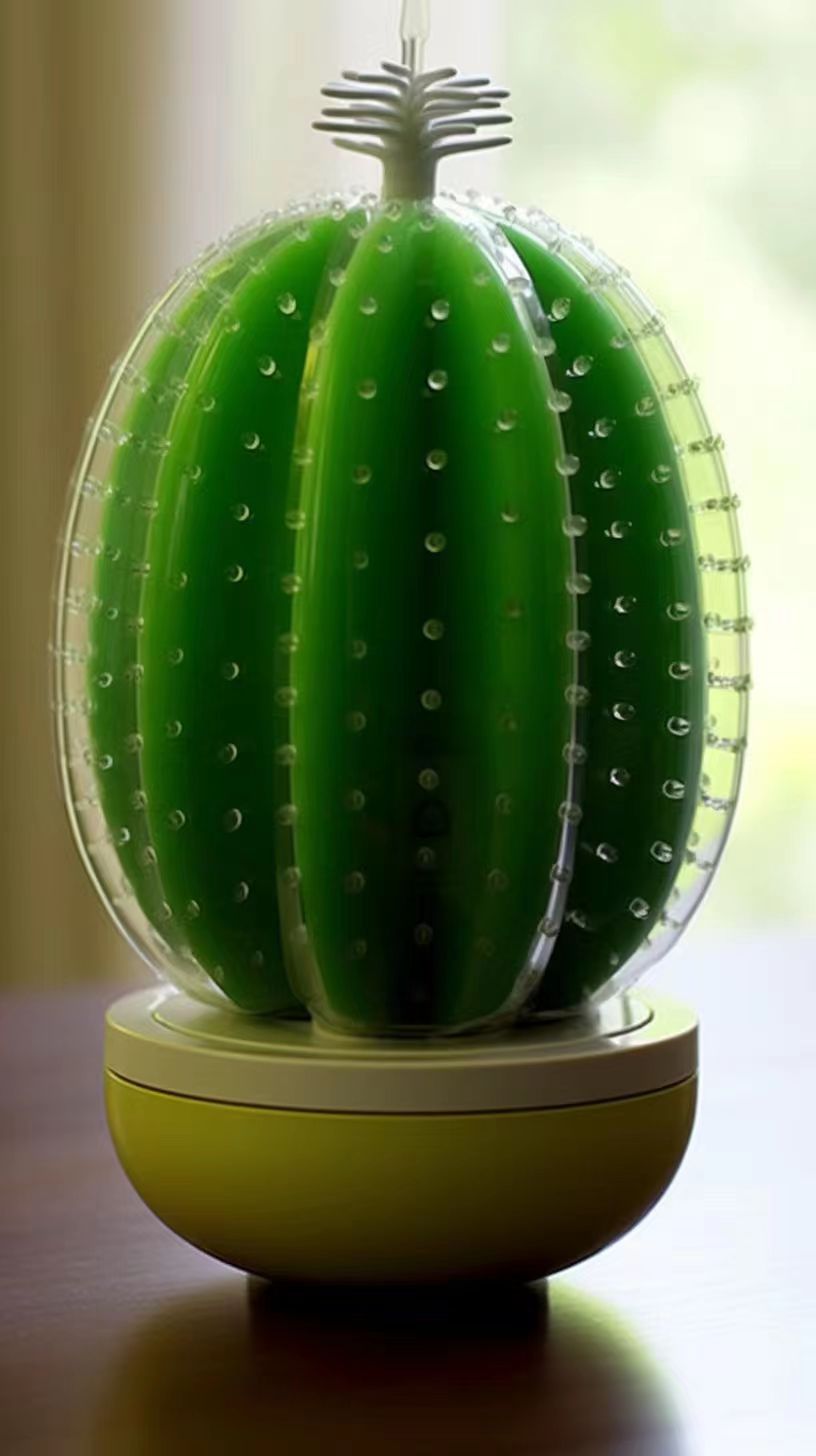 Humidifier，conceptual design，Green plants，combination，White products，