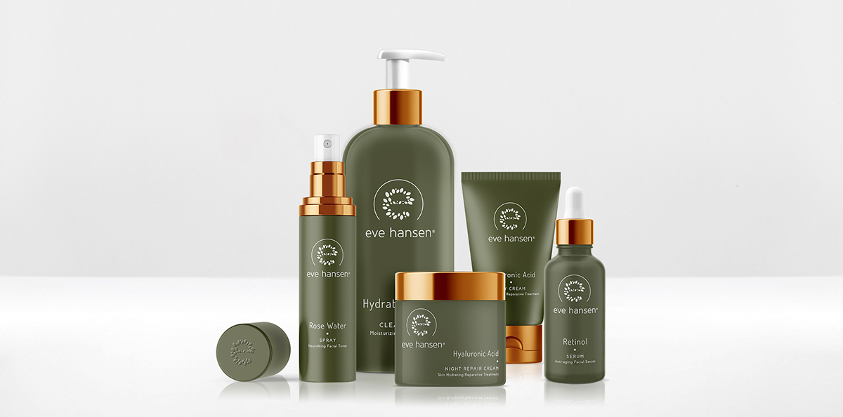 Eve Hansen，skin care products，man，ma'am，packing，