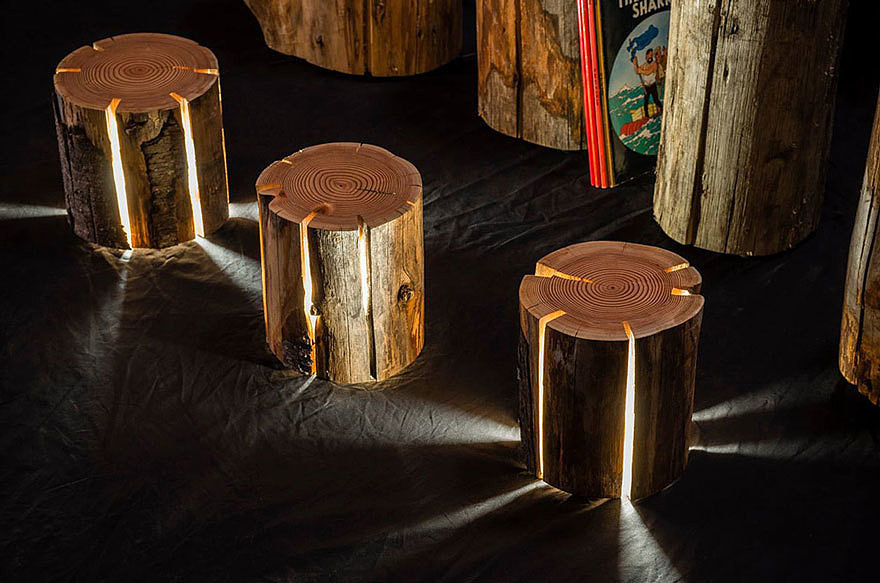 furniture，Home Furnishing，lamp，Night light，Stump，fairy tale，