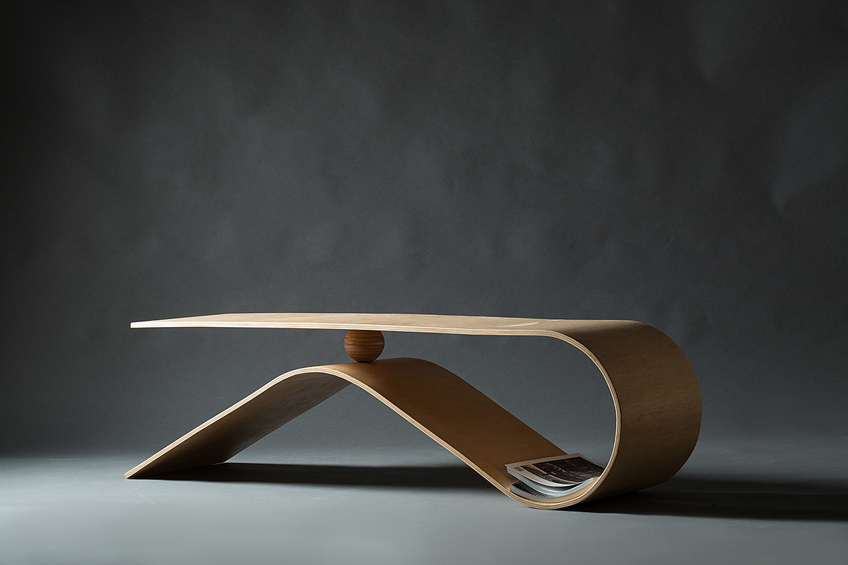 wave，Plywood，public space ，furniture，