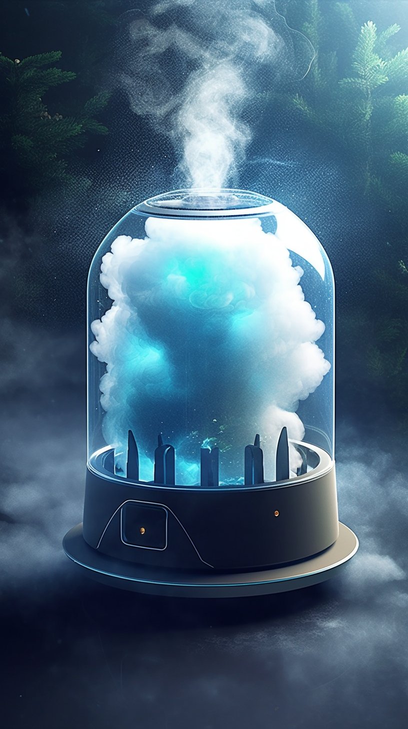 Humidifier，science and technology，concept，ai，design sketch，