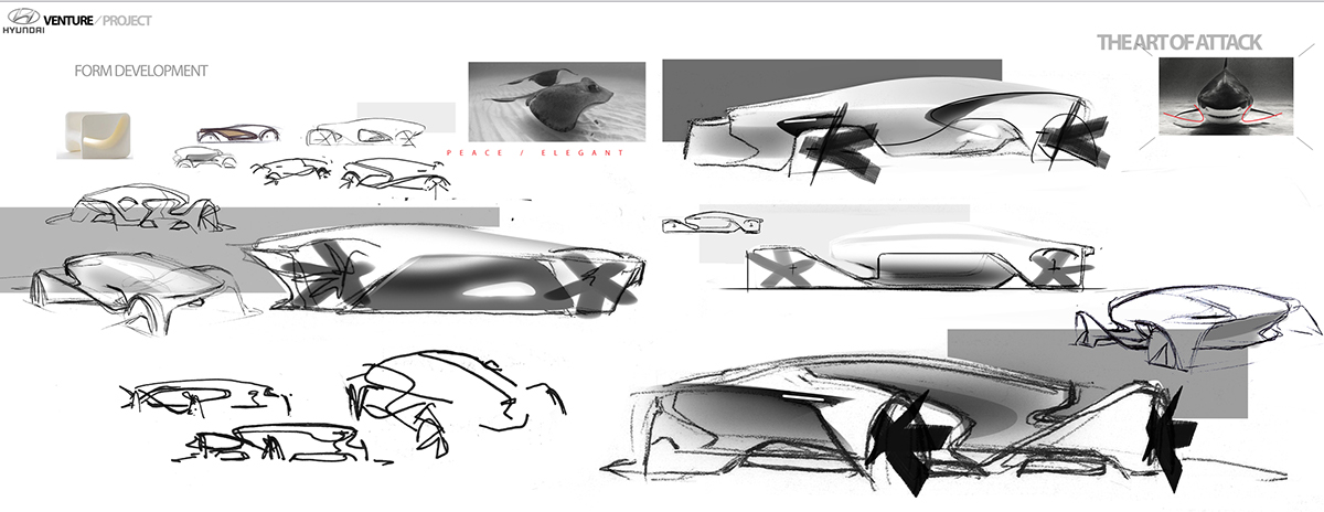 Concept Car，automobile，illustration，hyundai，