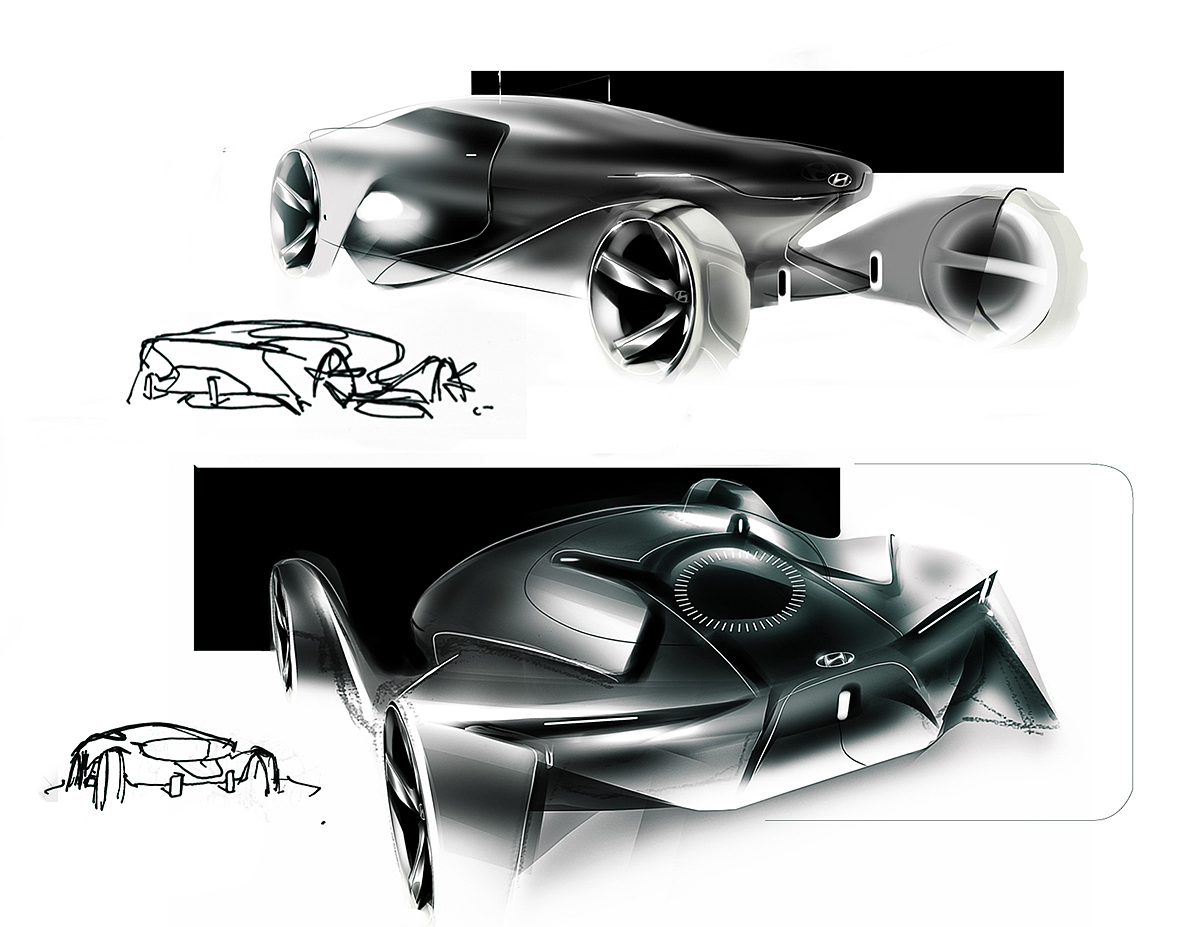 Concept Car，automobile，illustration，hyundai，