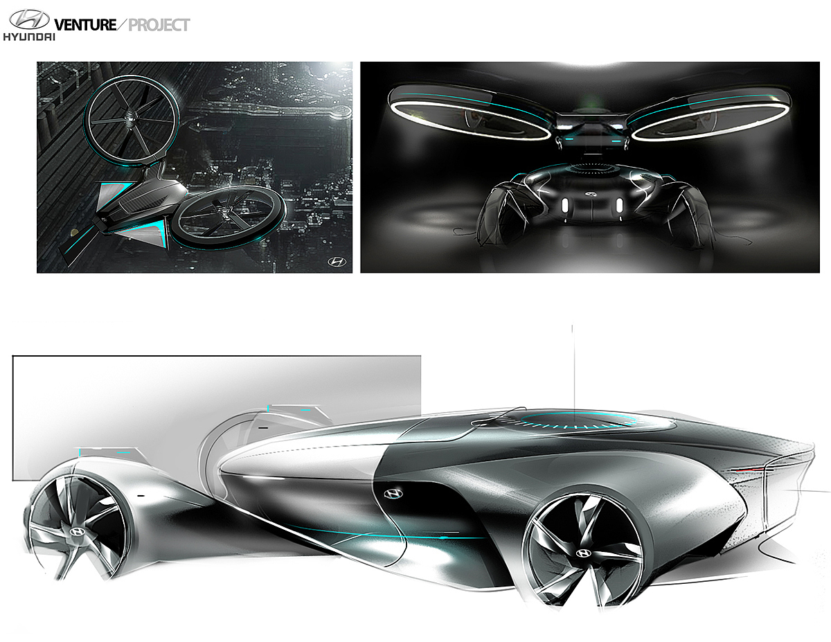 Concept Car，automobile，illustration，hyundai，