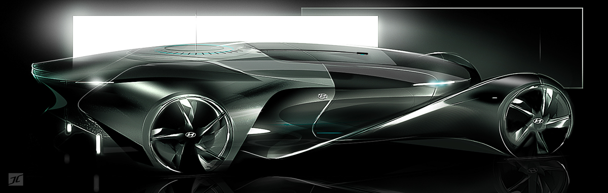 Concept Car，automobile，illustration，hyundai，
