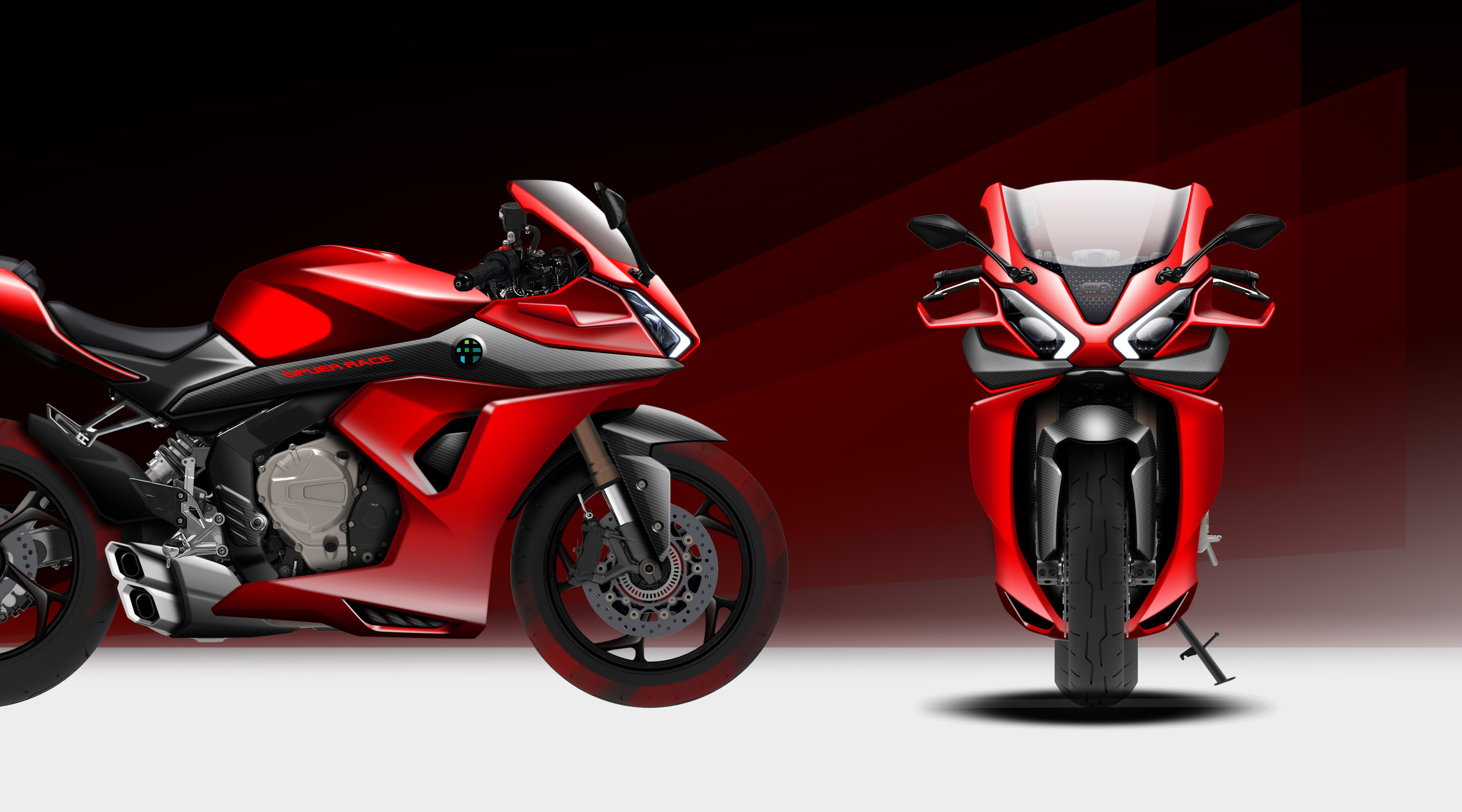 Imitation race, motorcycle，