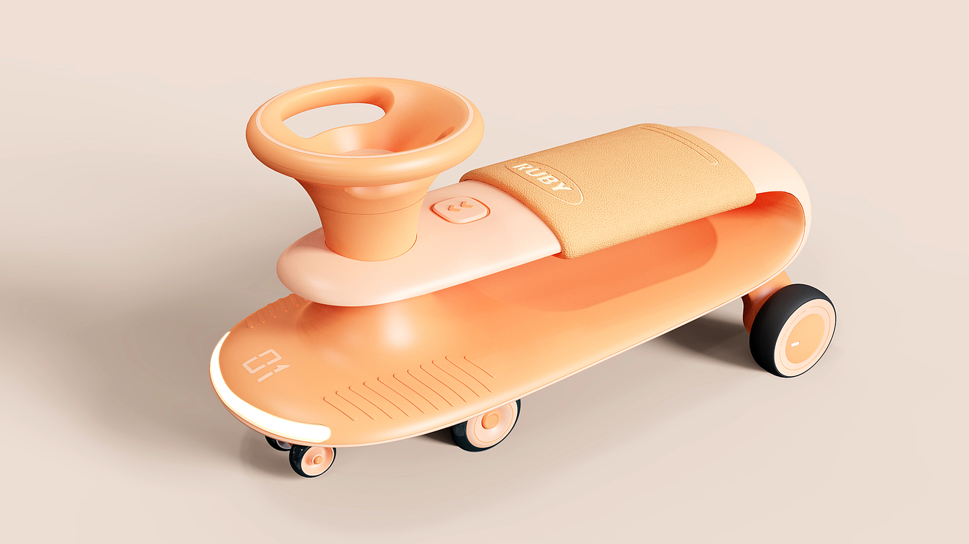 Appearance design，Structural design，Children's car design，Children's torsion car，