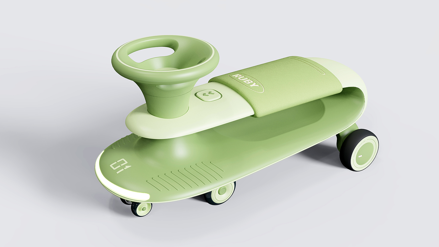 Appearance design，Structural design，Children's car design，Children's torsion car，