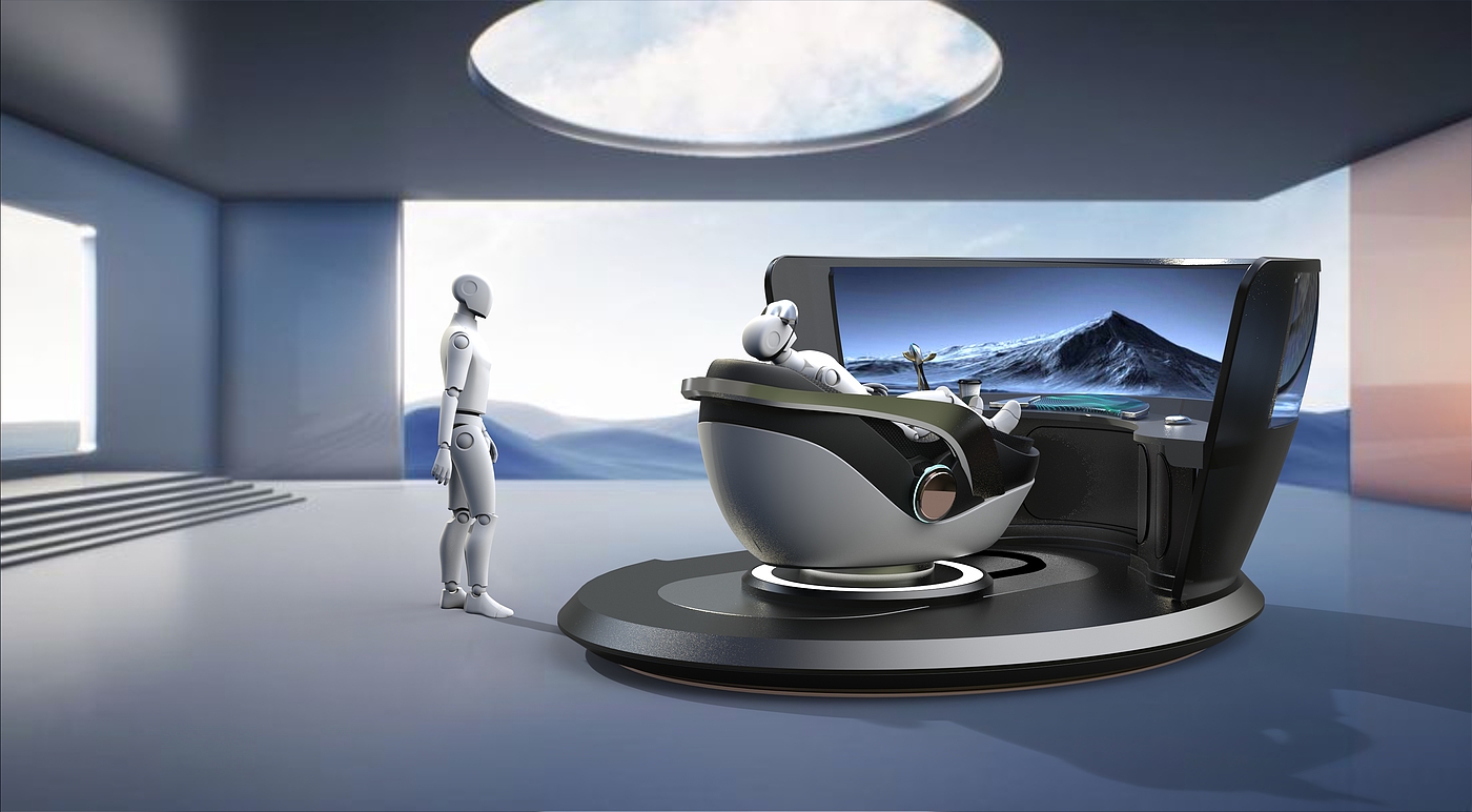 vr，communal facilities，Waiting Hall，chair，immersive ，