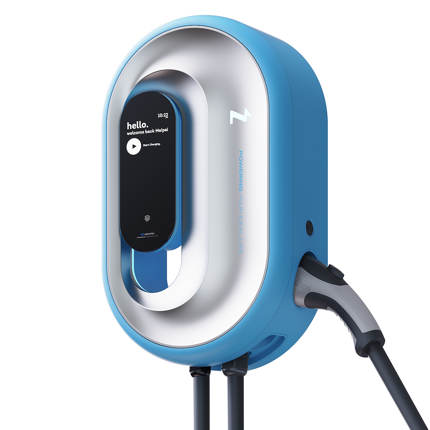 industrial design，product design，Design case sharing，Appearance design，Charging pile，Morgan Design，Wall-mounted charging pile，