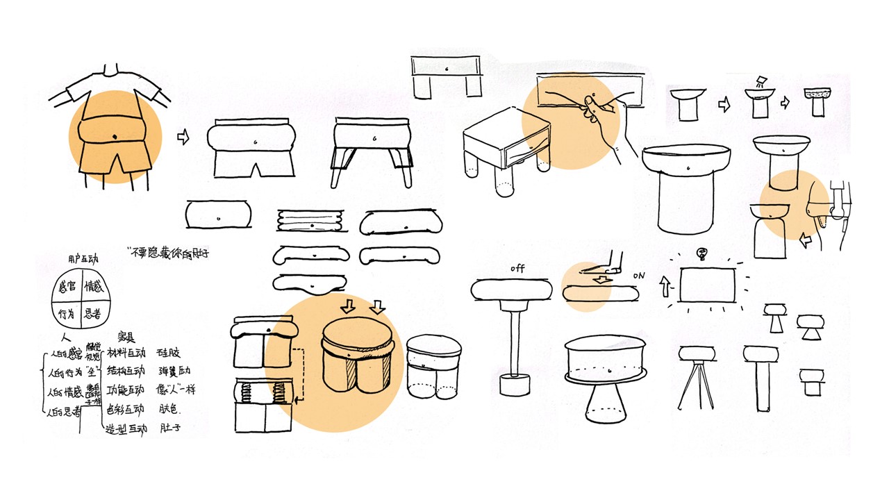 Belly，Belly Chair，Series furniture design，furniture design ，BELLY，product design，