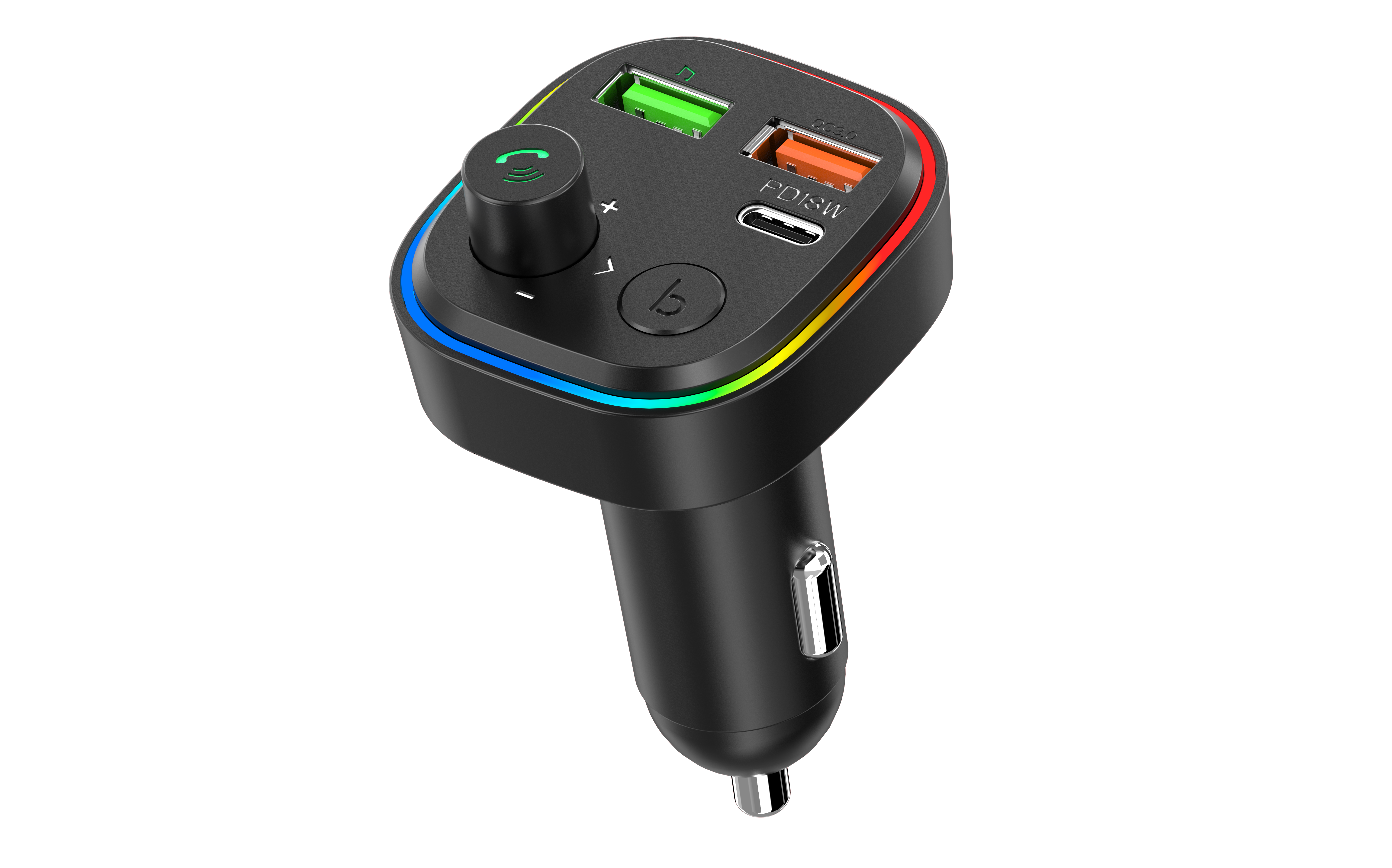 Car charger modeling rendering packaging design，