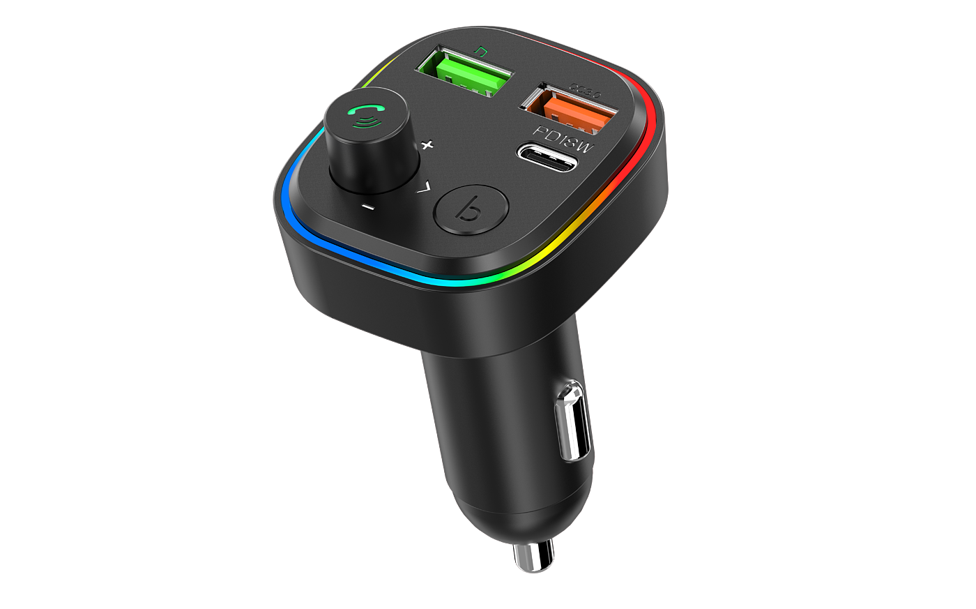 Car charger modeling rendering packaging design，