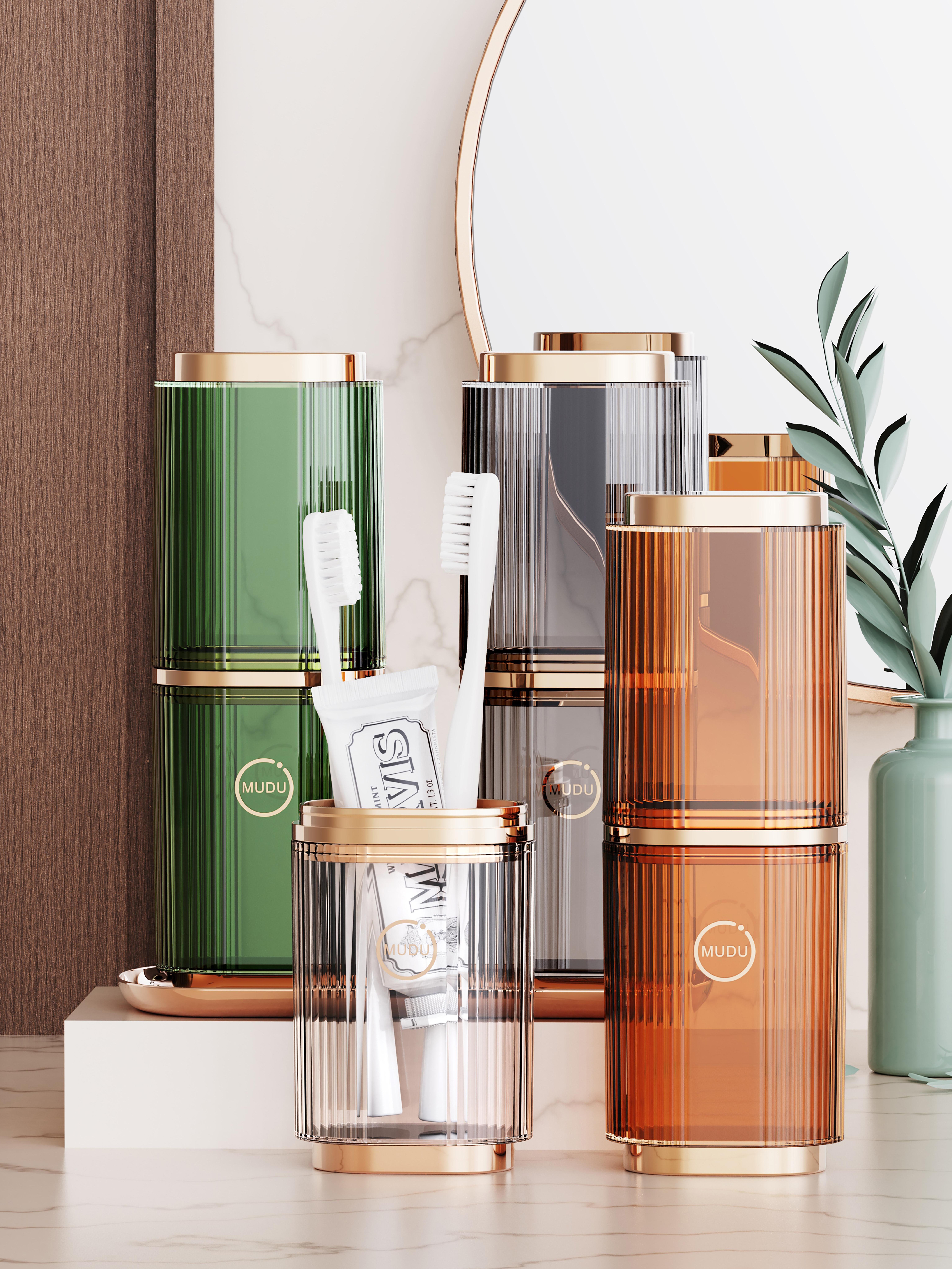 Gargle cup，Toothbrush box，