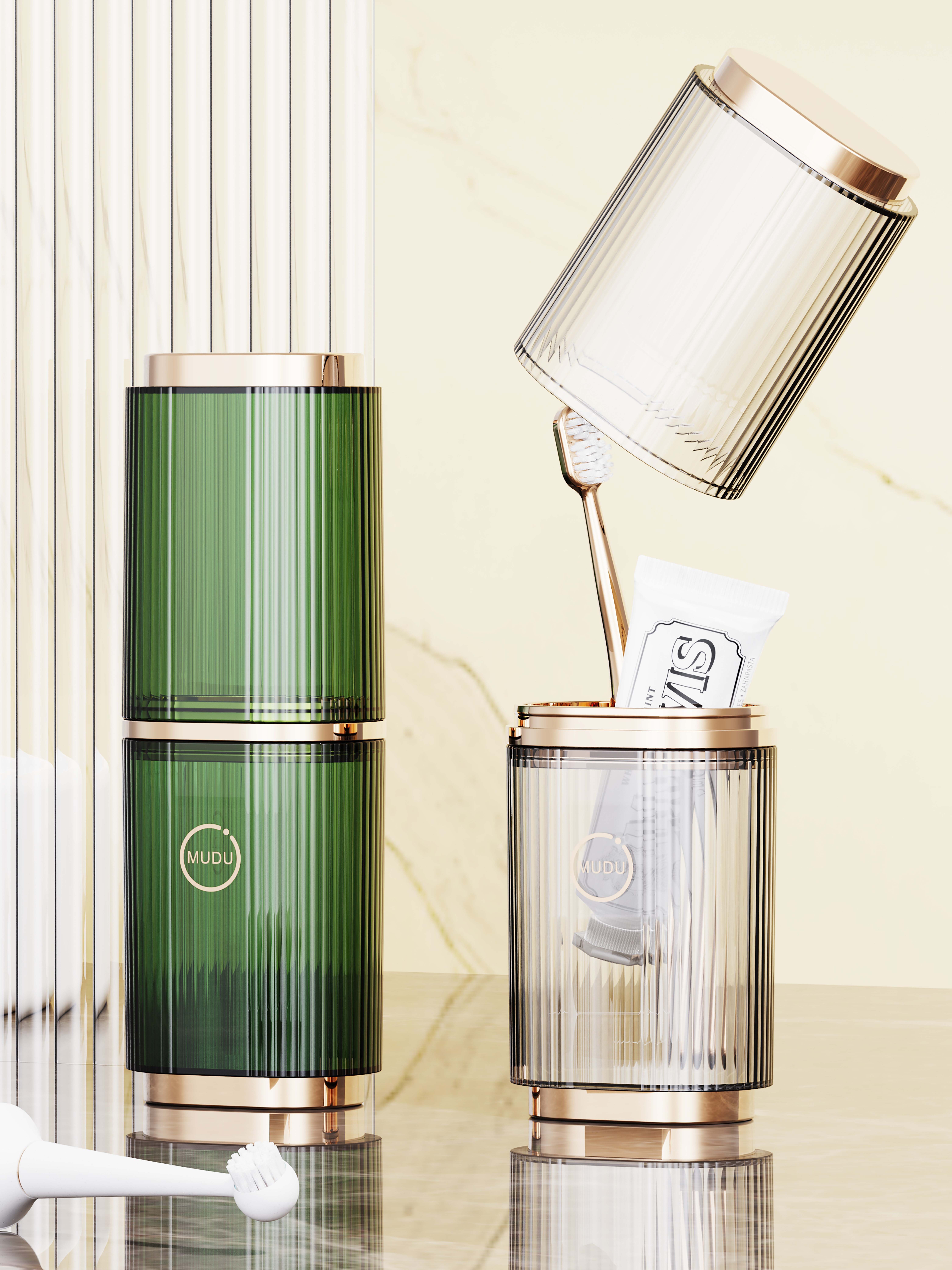 Gargle cup，Toothbrush box，