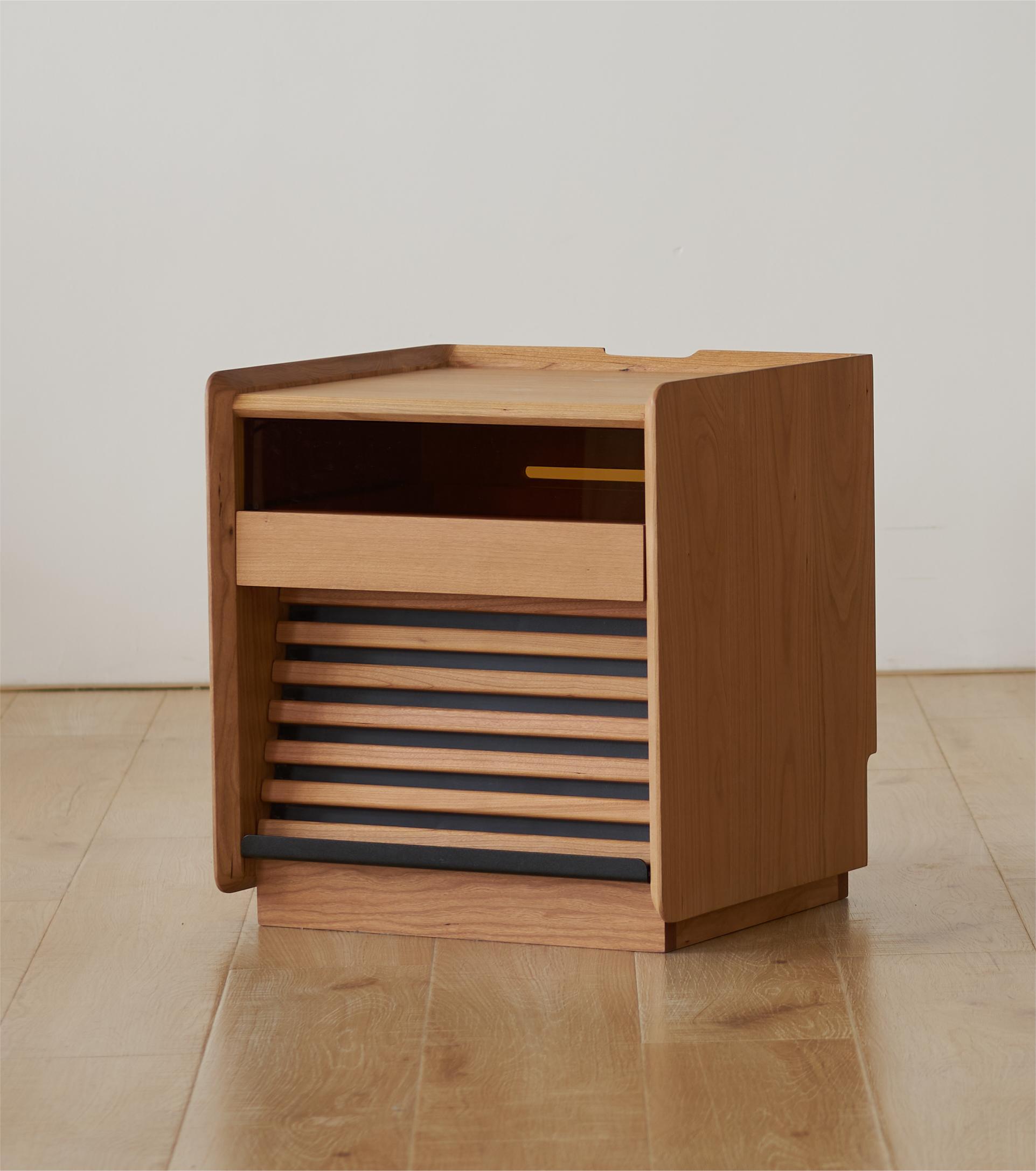 Solid wood furniture，furniture design ，product design，bedside cupboard，