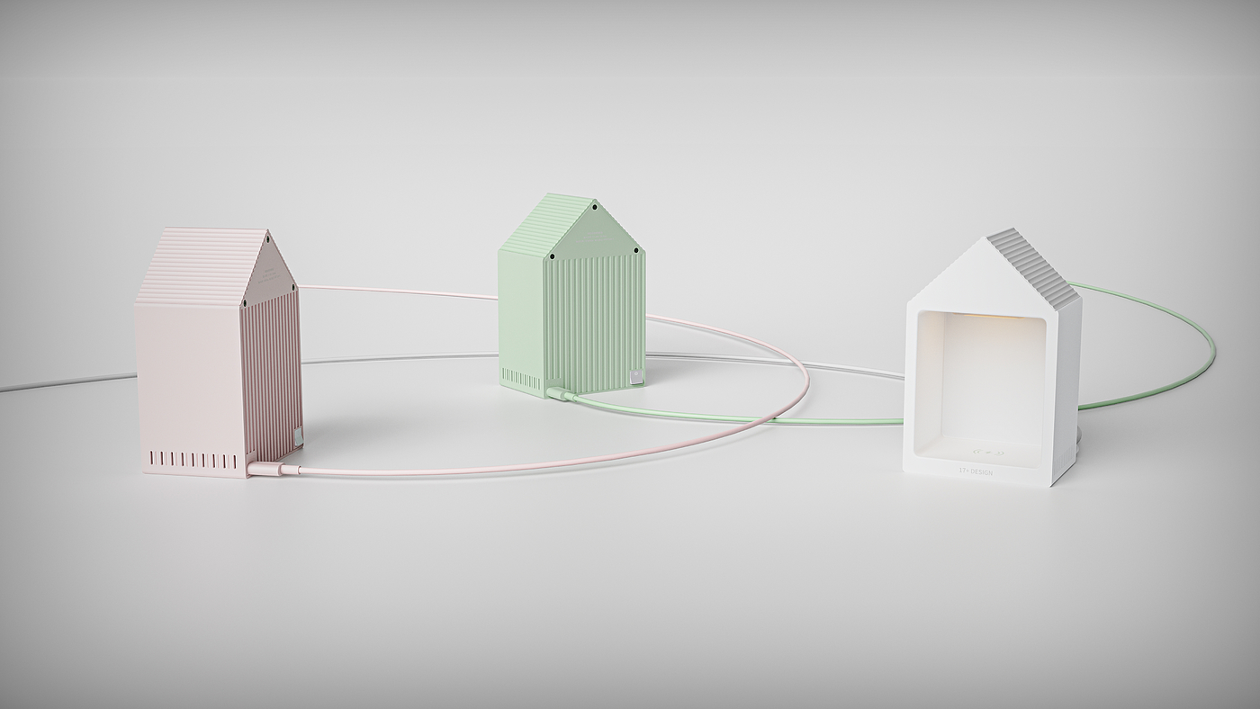 3C products, wireless charger, charger, lamp，