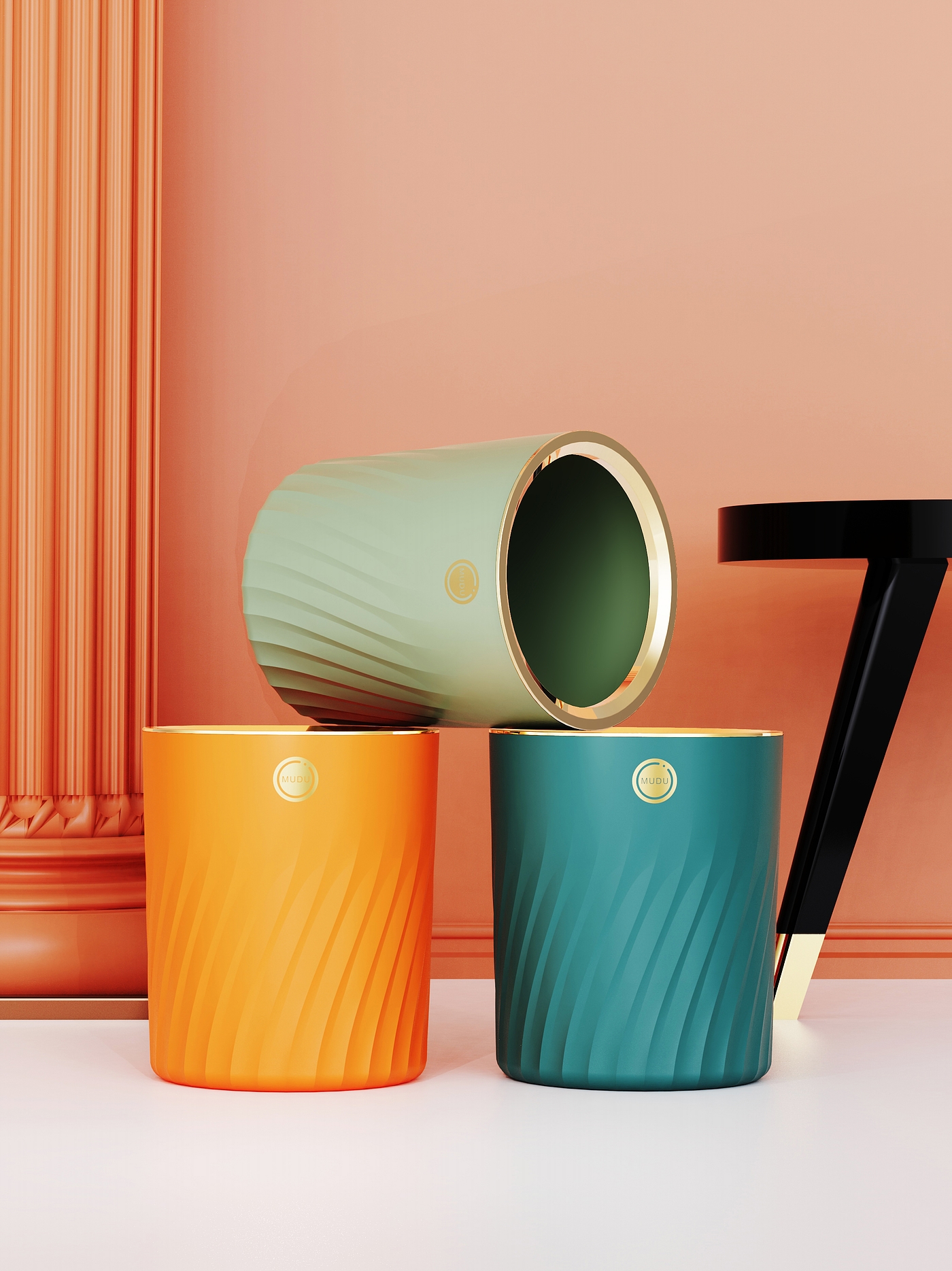 trash can，