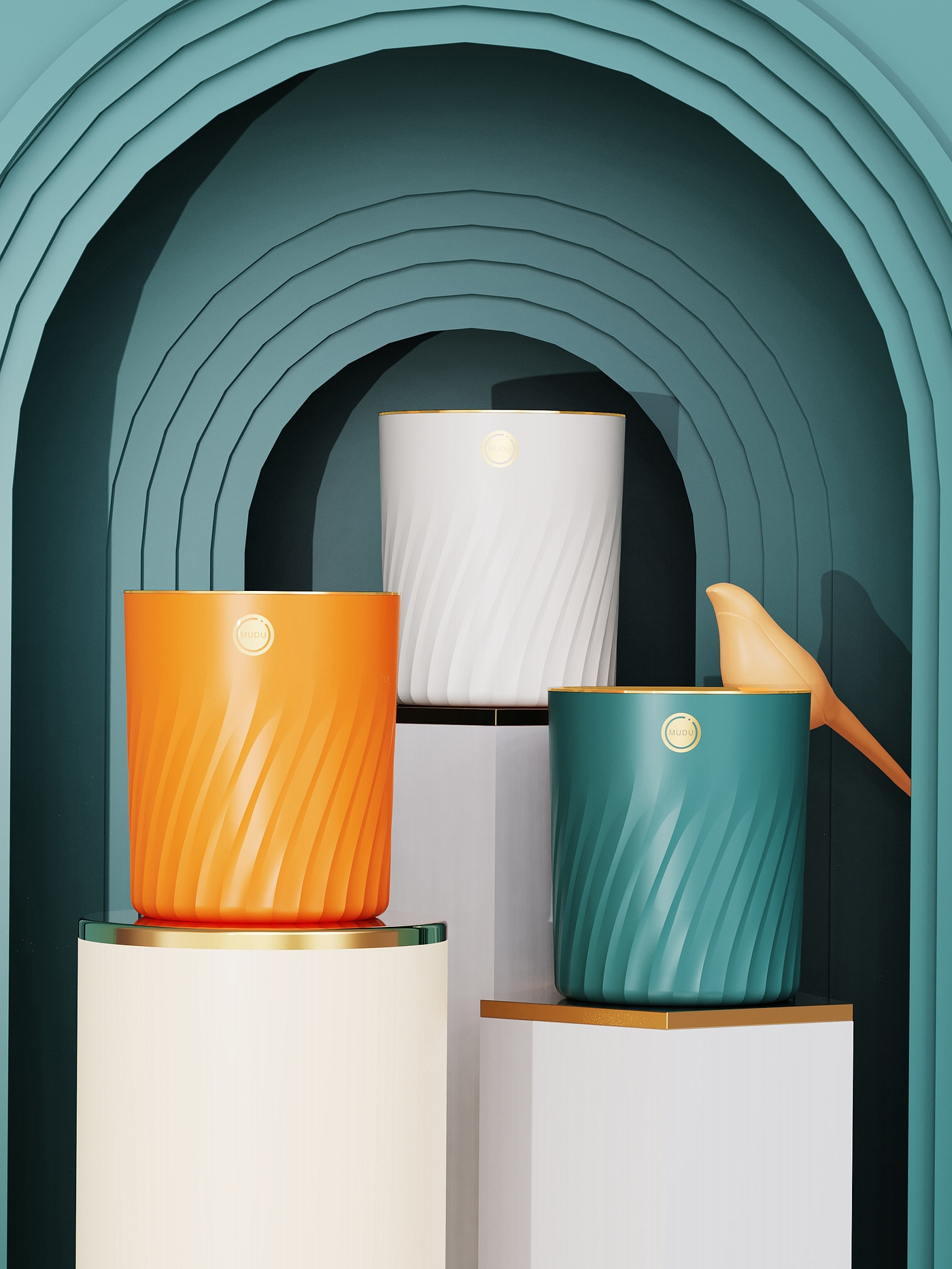 trash can，