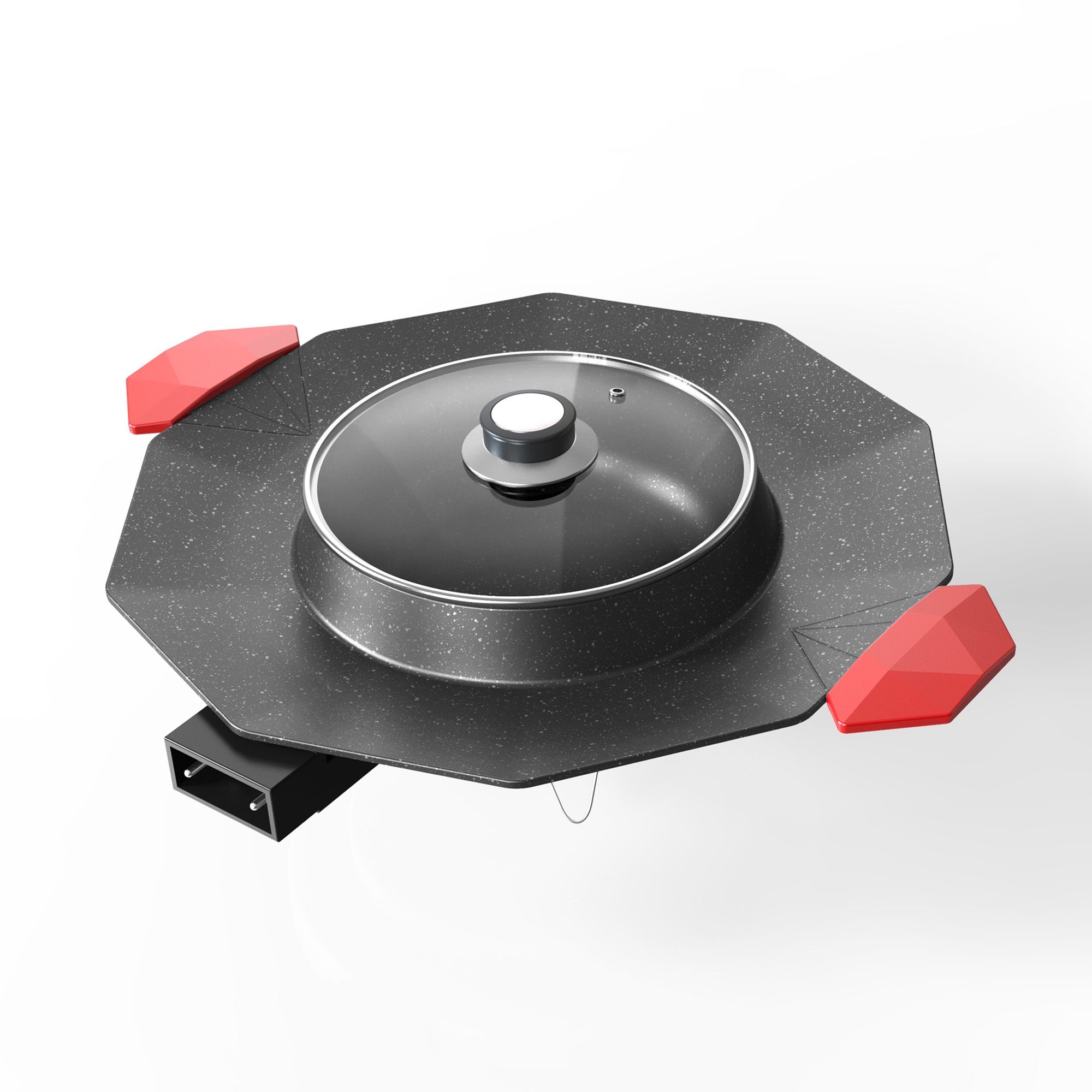 Rinse and bake in one，diamond shape，Electric baking pan，Household Electric Appliances，an electric appliance，small home appliances，Household appliances，