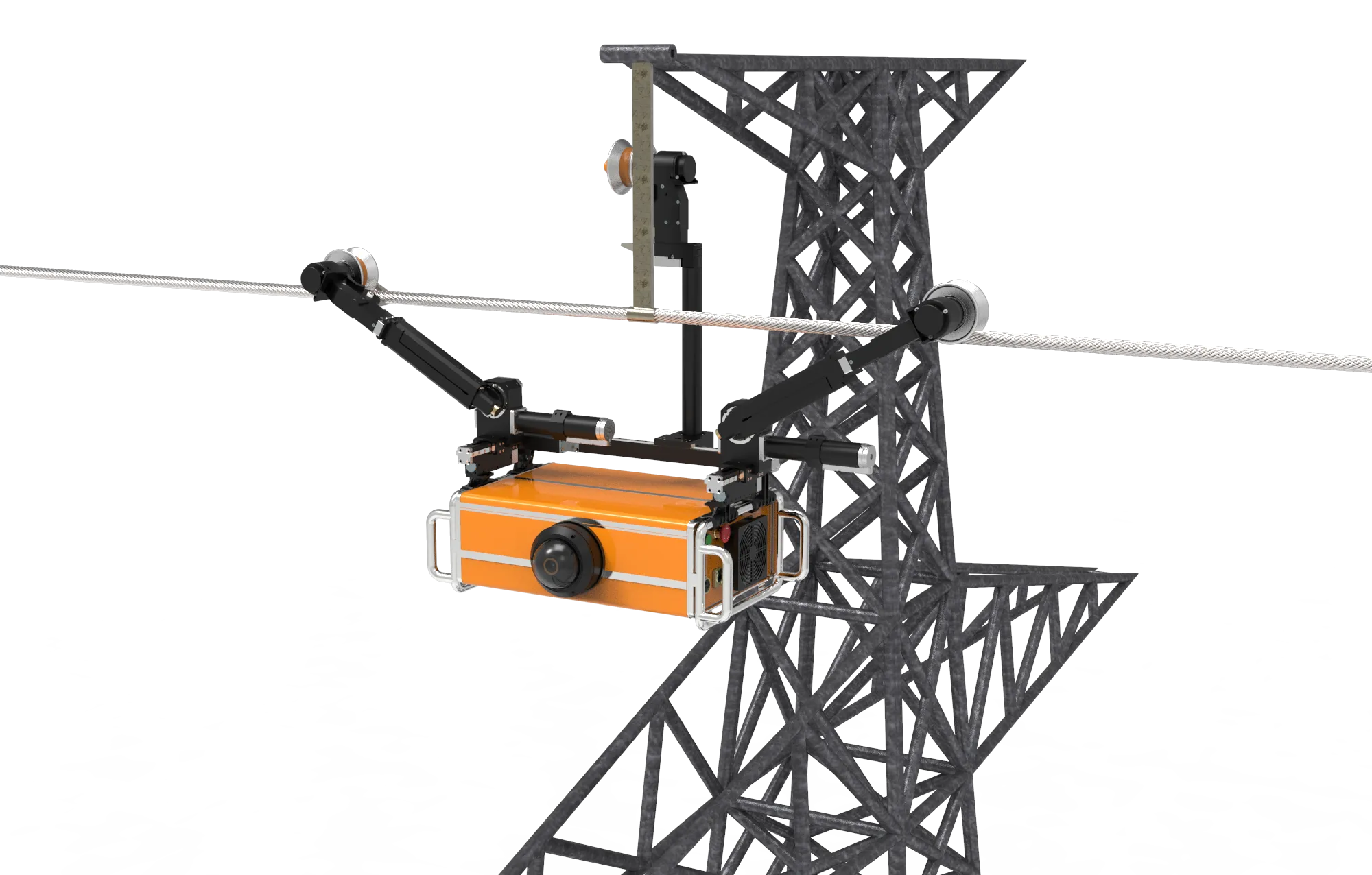 robot，power，On-Site Inspection，overhead line，Cable，Hanging rail，