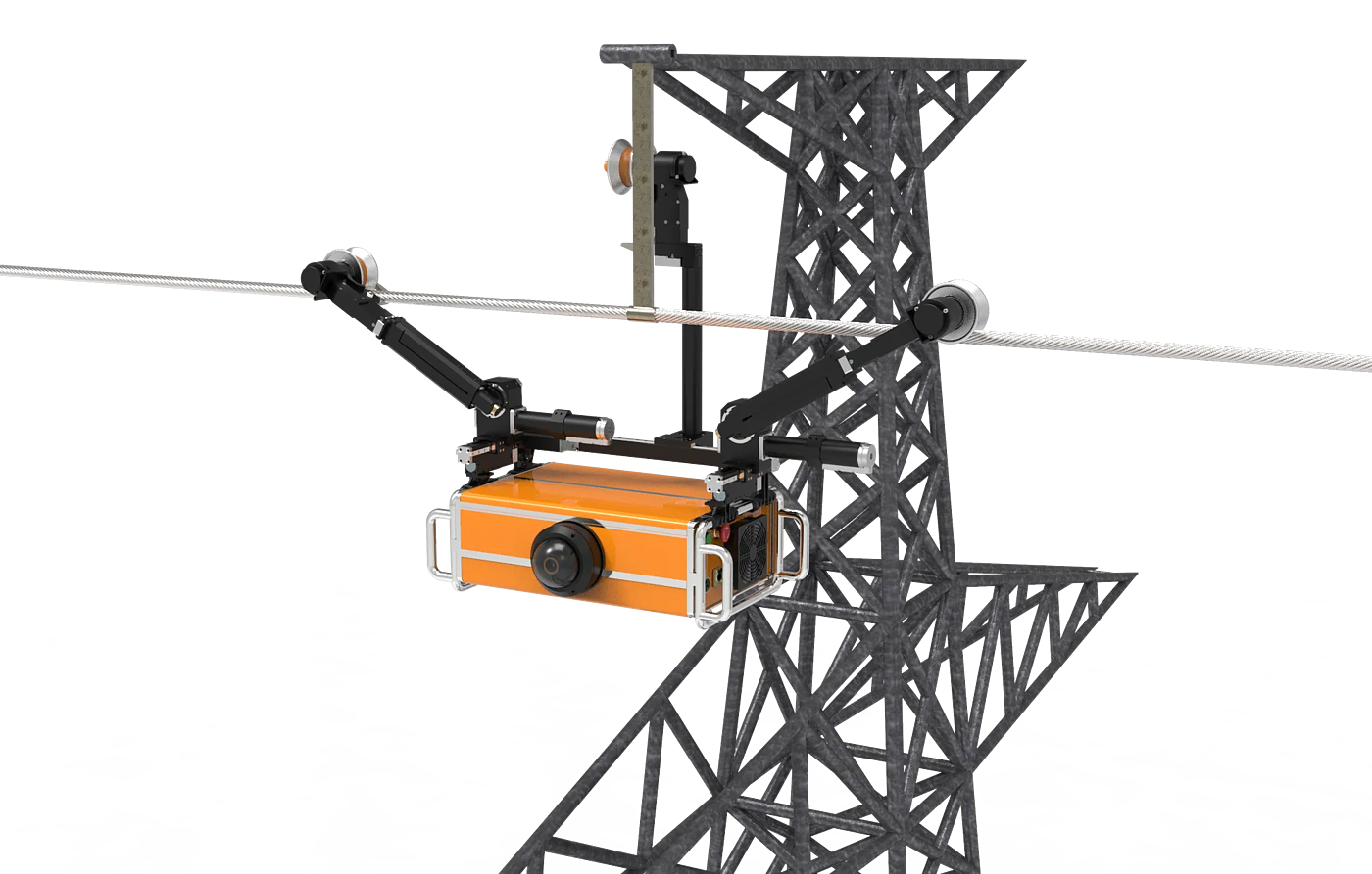 robot，power，On-Site Inspection，overhead line，Cable，Hanging rail，