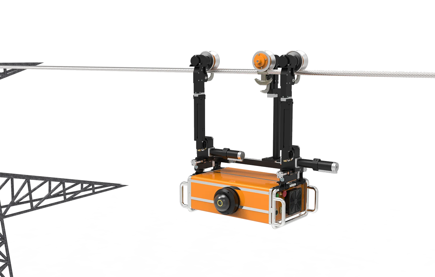robot，power，On-Site Inspection，overhead line，Cable，Hanging rail，