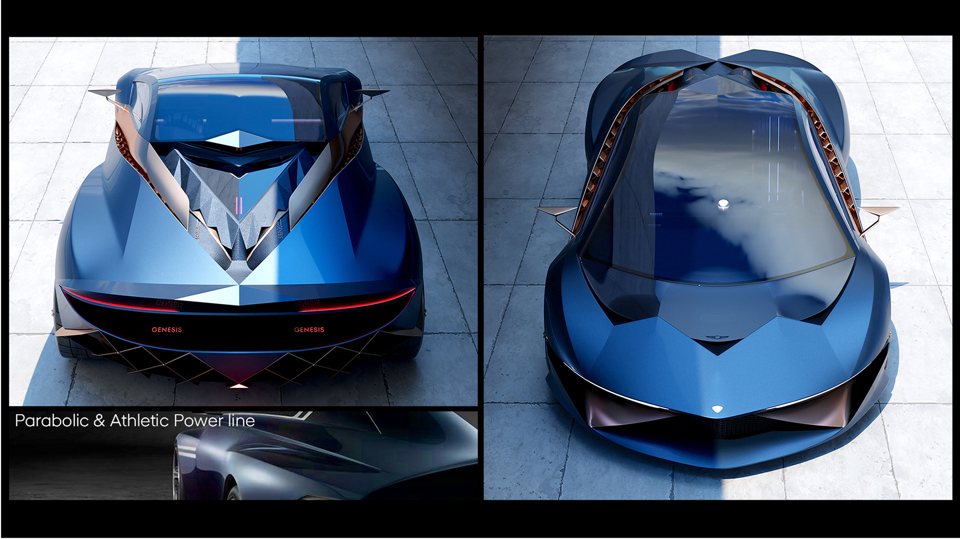 Automobile design，Genesis G1，Hybrid mid-mounted power，Luxury sports car，