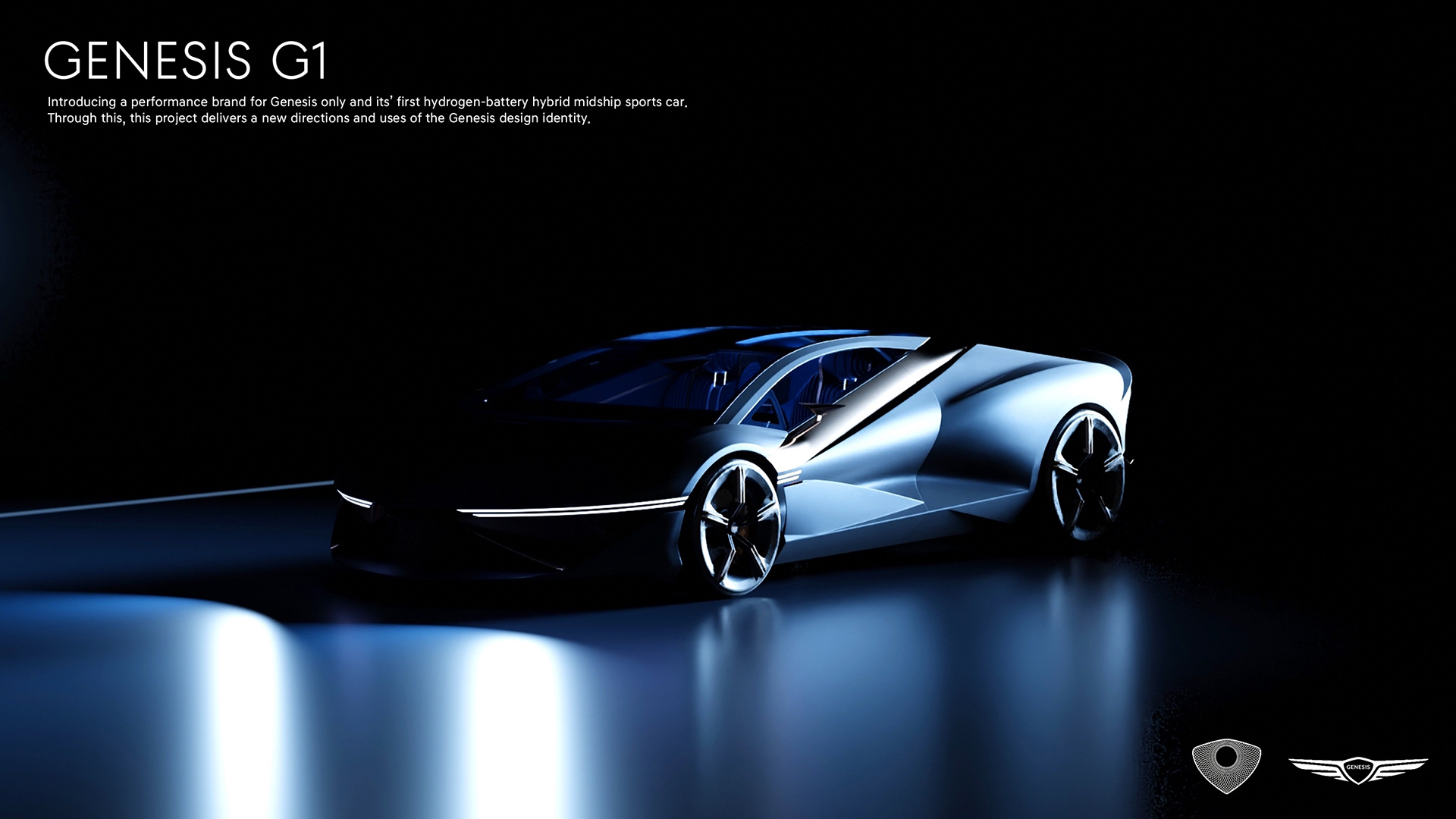 Automobile design，Genesis G1，Hybrid mid-mounted power，Luxury sports car，