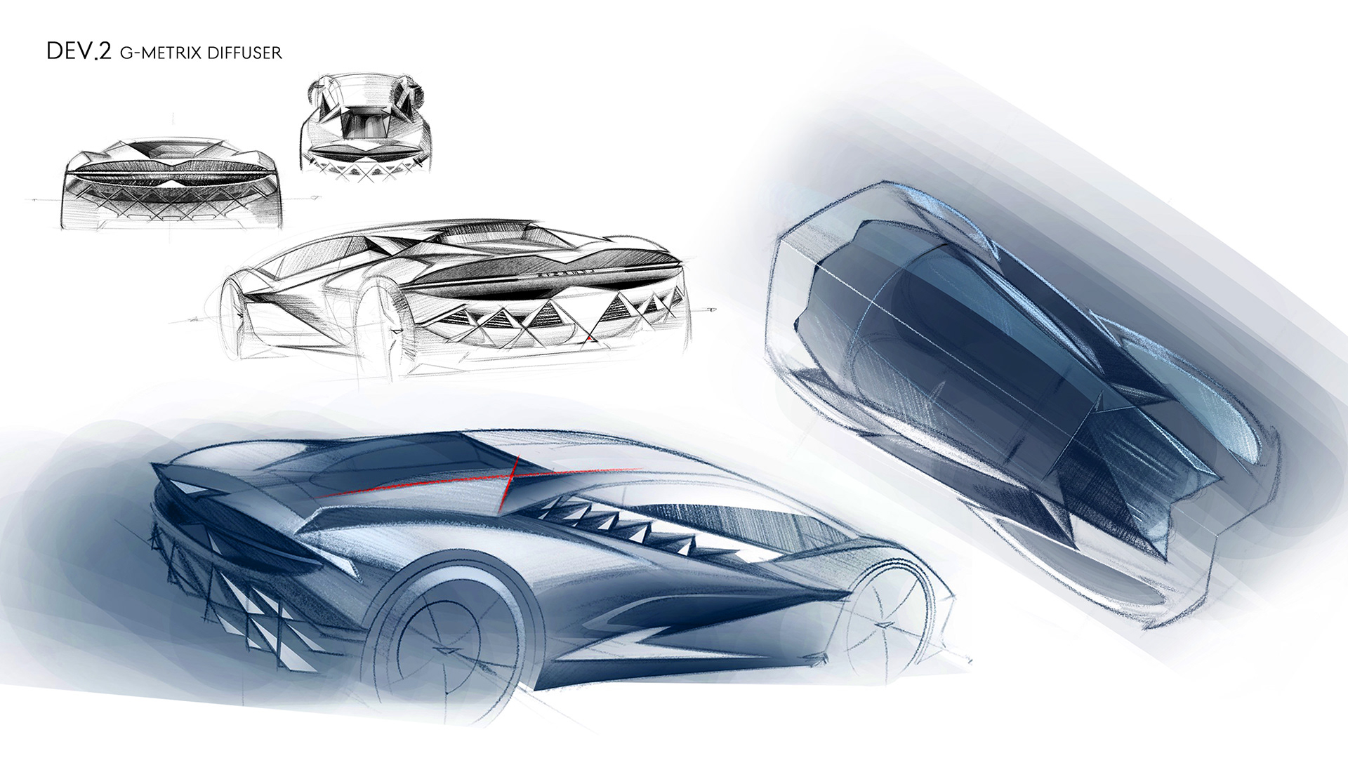 Automobile design，Genesis G1，Hybrid mid-mounted power，Luxury sports car，