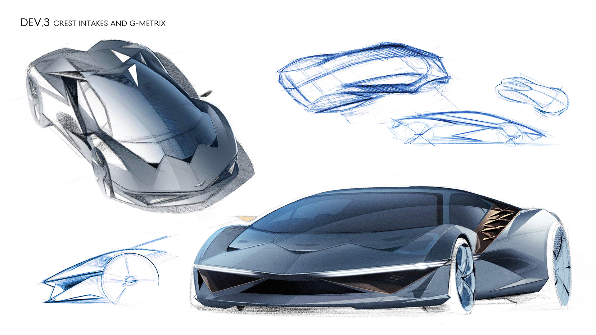 Automobile design，Genesis G1，Hybrid mid-mounted power，Luxury sports car，