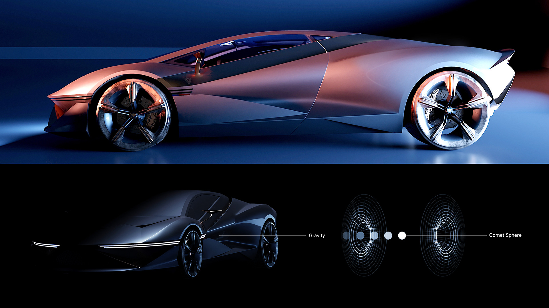 Automobile design，Genesis G1，Hybrid mid-mounted power，Luxury sports car，