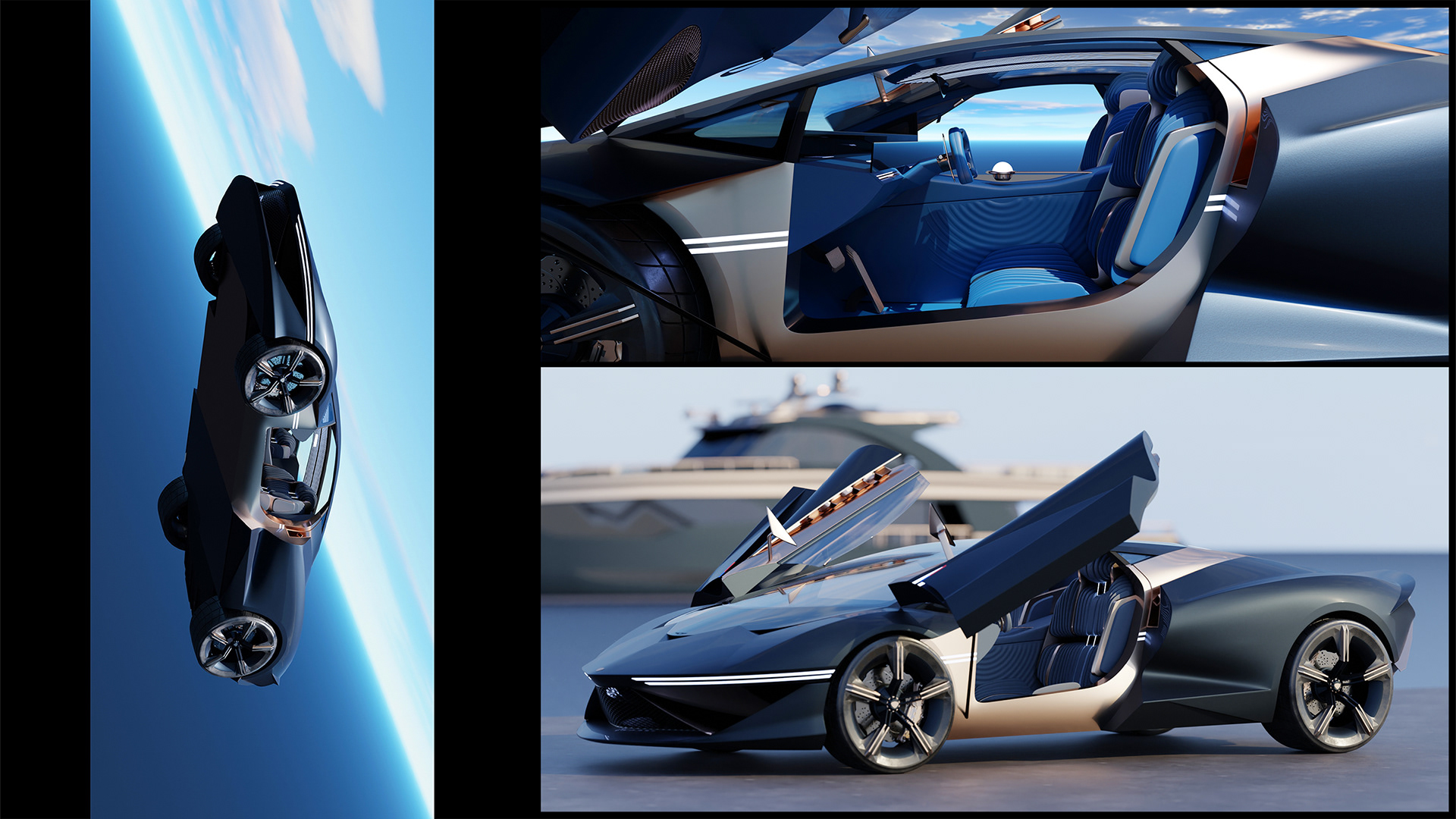 Automobile design，Genesis G1，Hybrid mid-mounted power，Luxury sports car，