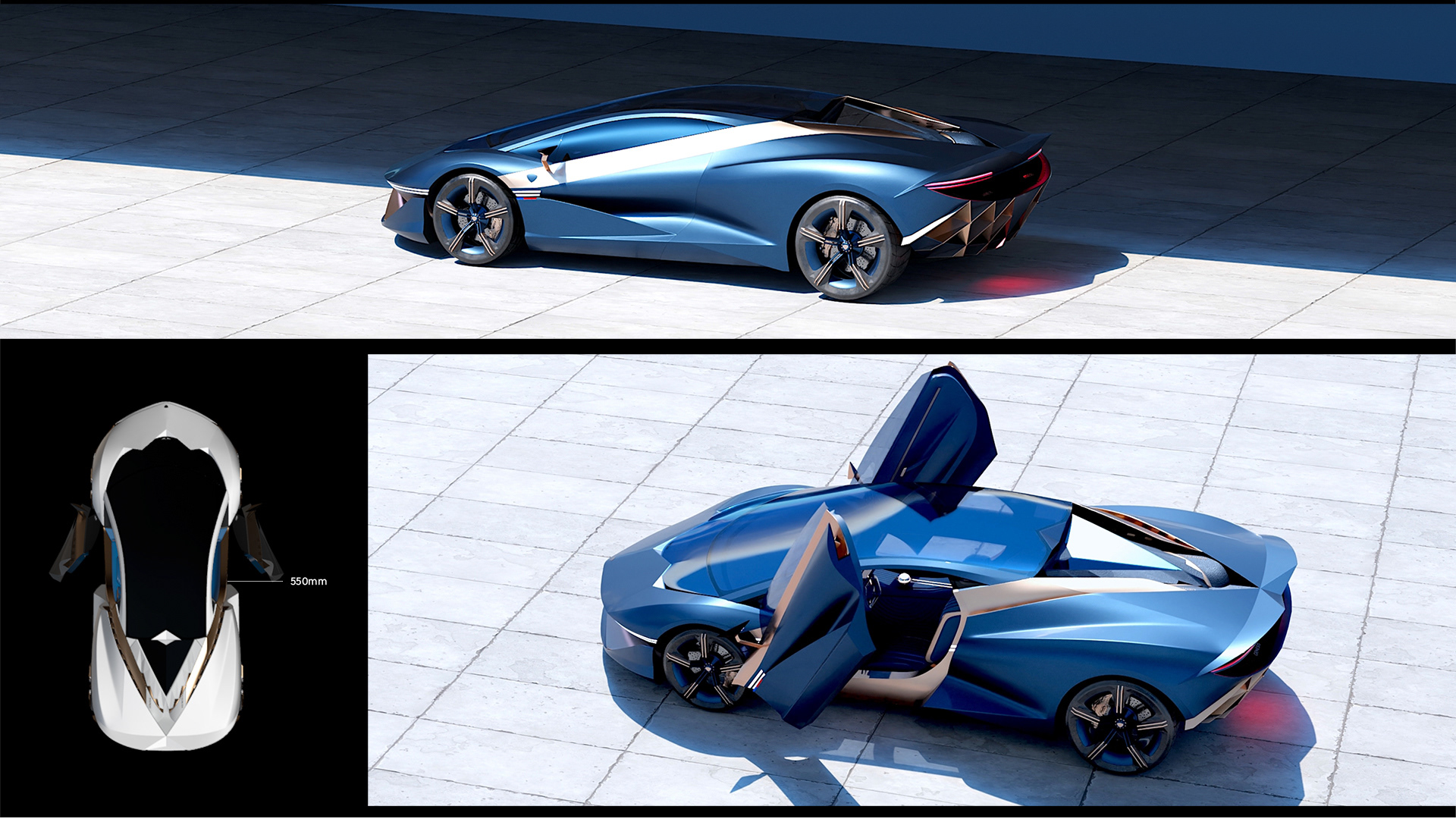 Automobile design，Genesis G1，Hybrid mid-mounted power，Luxury sports car，