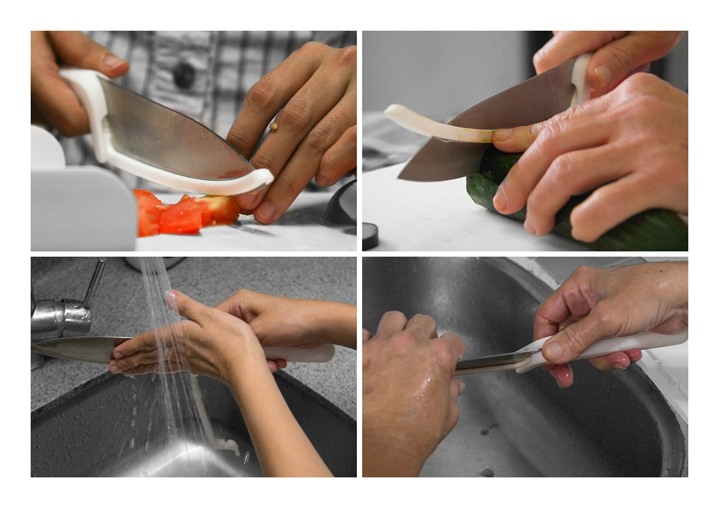 Test temperature，spoon，lid，Pot rack，yellow，Receive，Chopping board，Cut hand，kitchen knife，