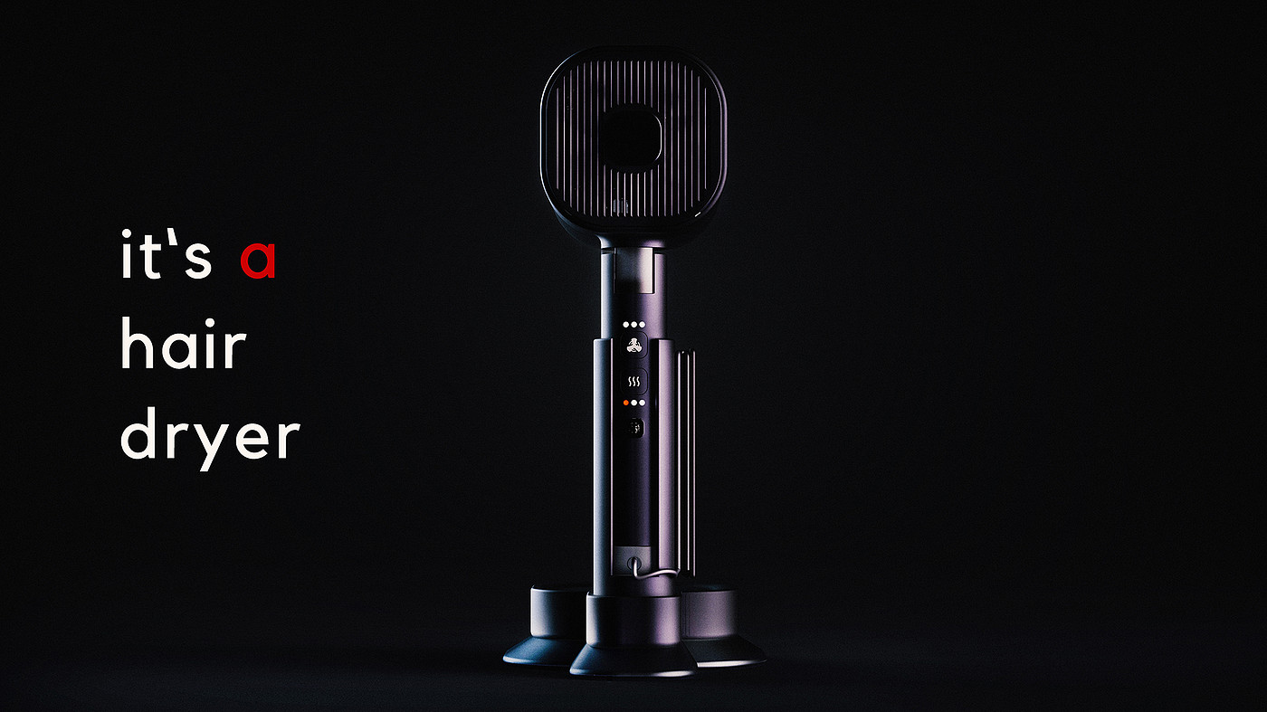 product design，hair drier，Easy storage，good-looking，