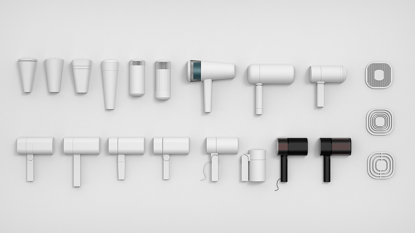 product design，hair drier，Easy storage，good-looking，