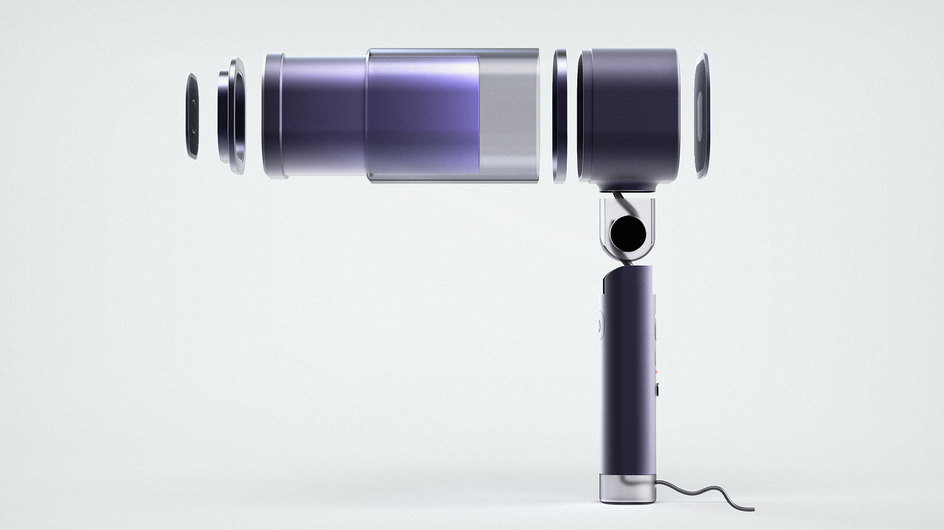 product design，hair drier，Easy storage，good-looking，